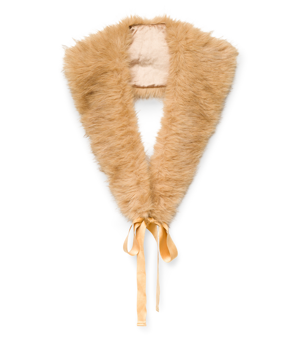 ELOUANE COLLAR -- HONEY BROWN FAUX FUR view 3
