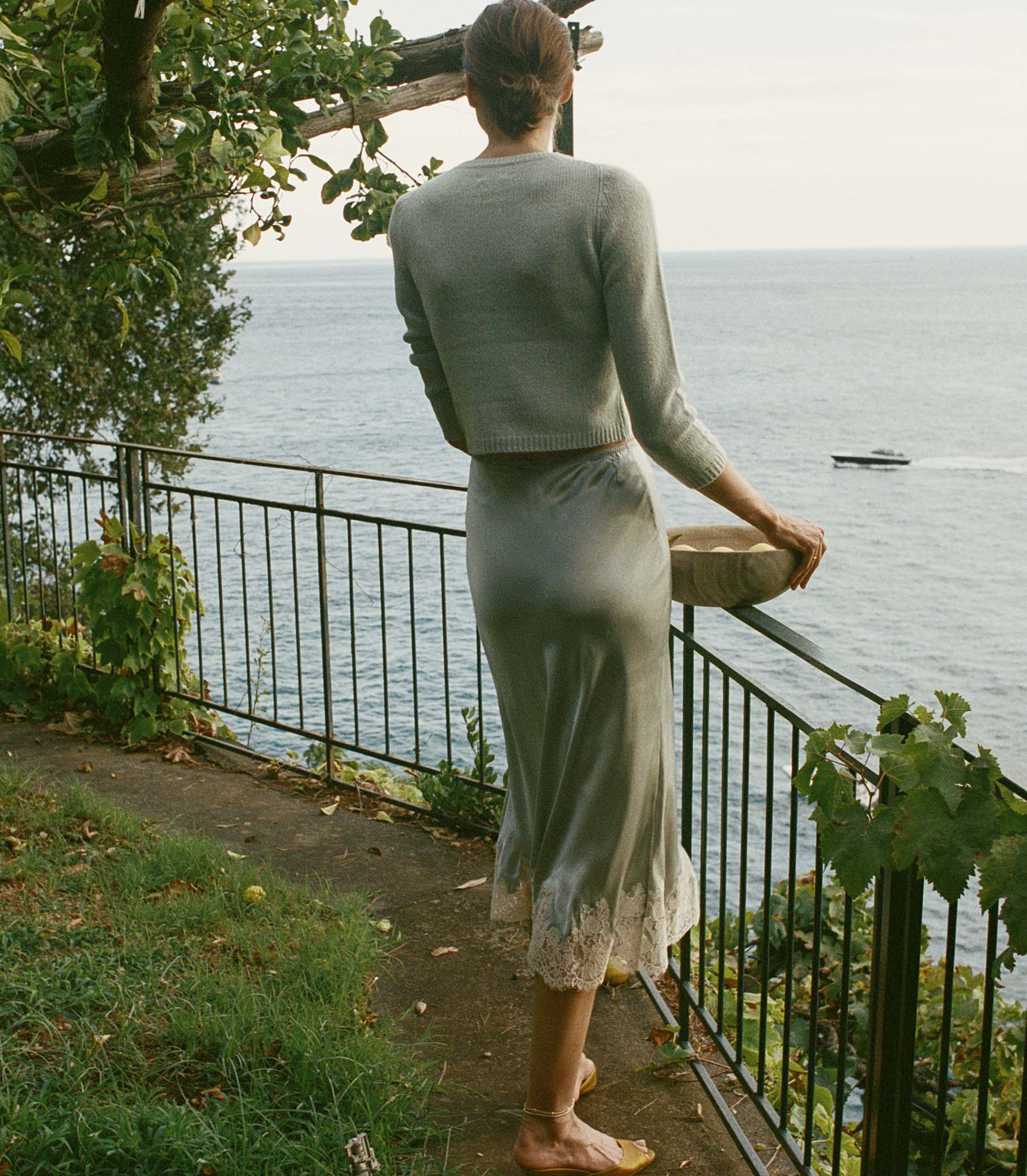 HMD -- ELOWEN SKIRT -- DUSTY BLUE view 4
