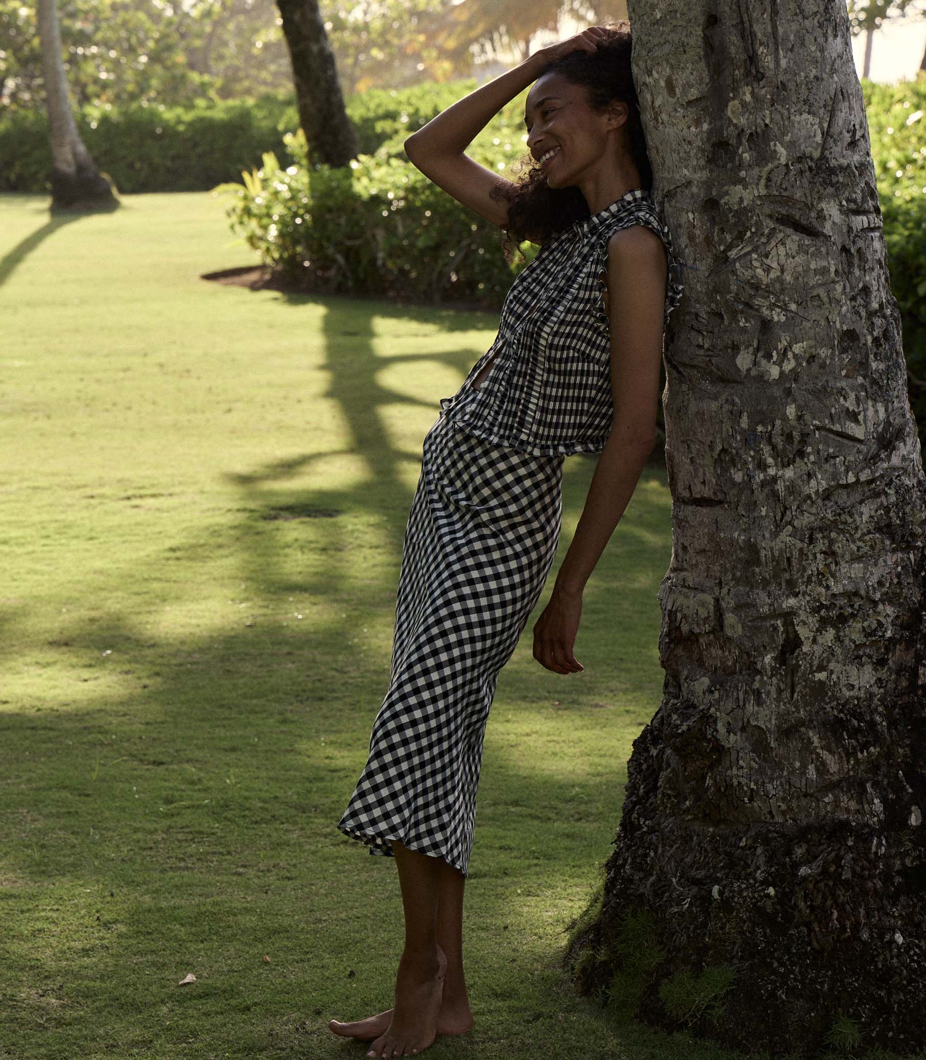 ELOWEN SKIRT -- MARILYN GINGHAM view 3