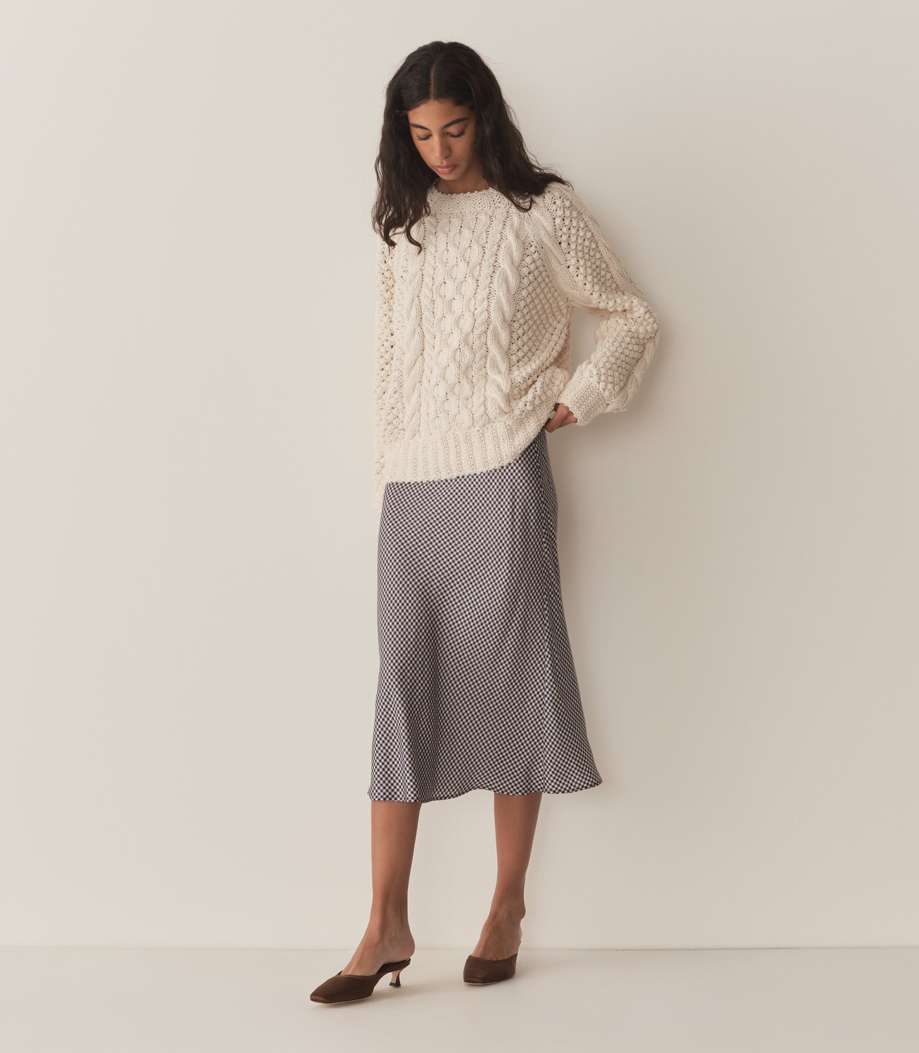 HMD -- ELOWENA SKIRT -- SANTA MARINA GINGHAM view 4
