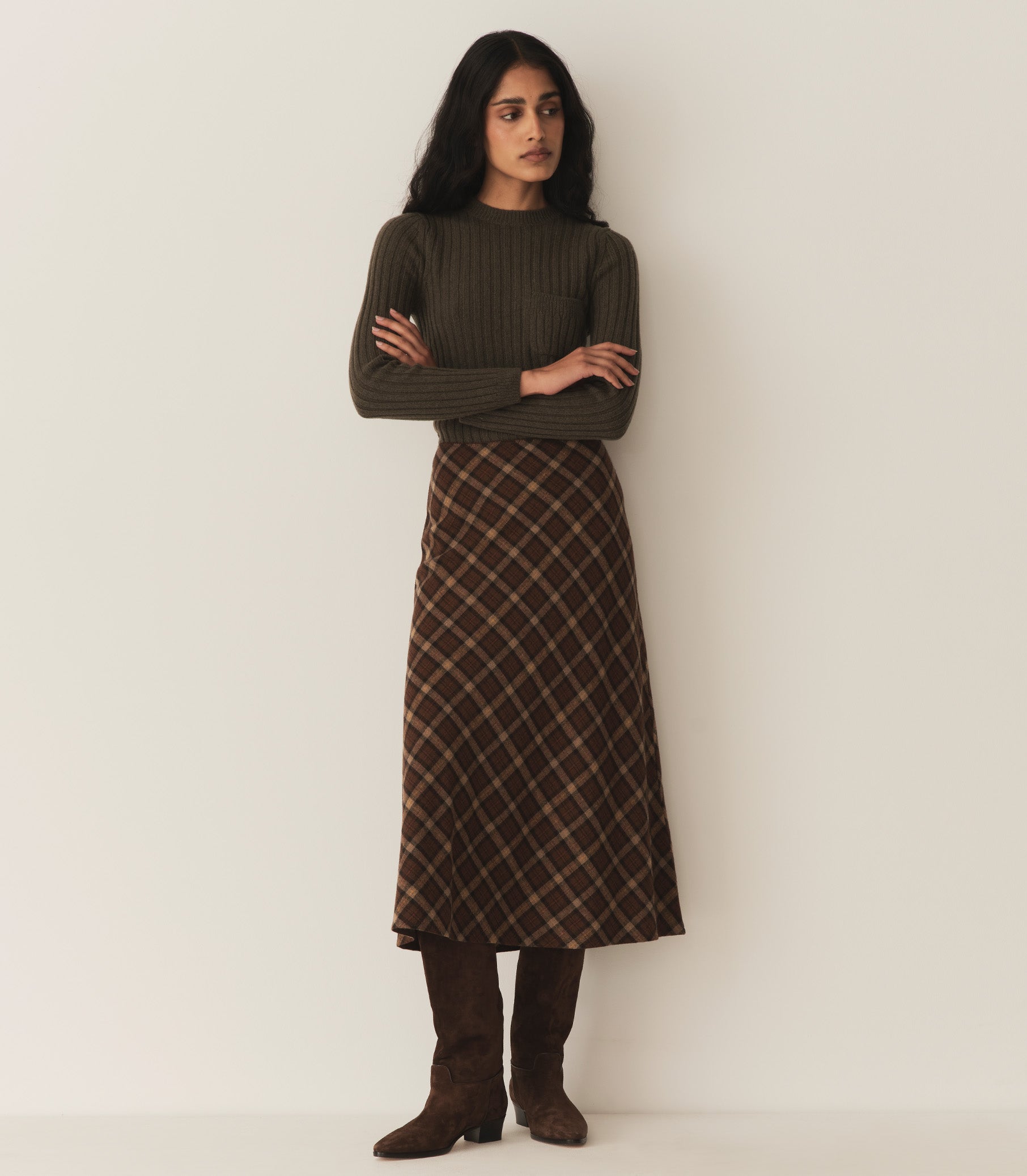 HMD -- ELOWEN SKIRT -- CORNWALL PLAID view 2
