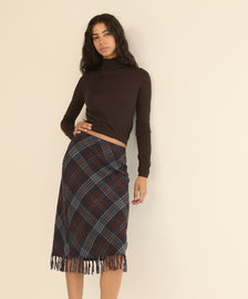 ELOWETTE KNOTTED FRINGE SKIRT