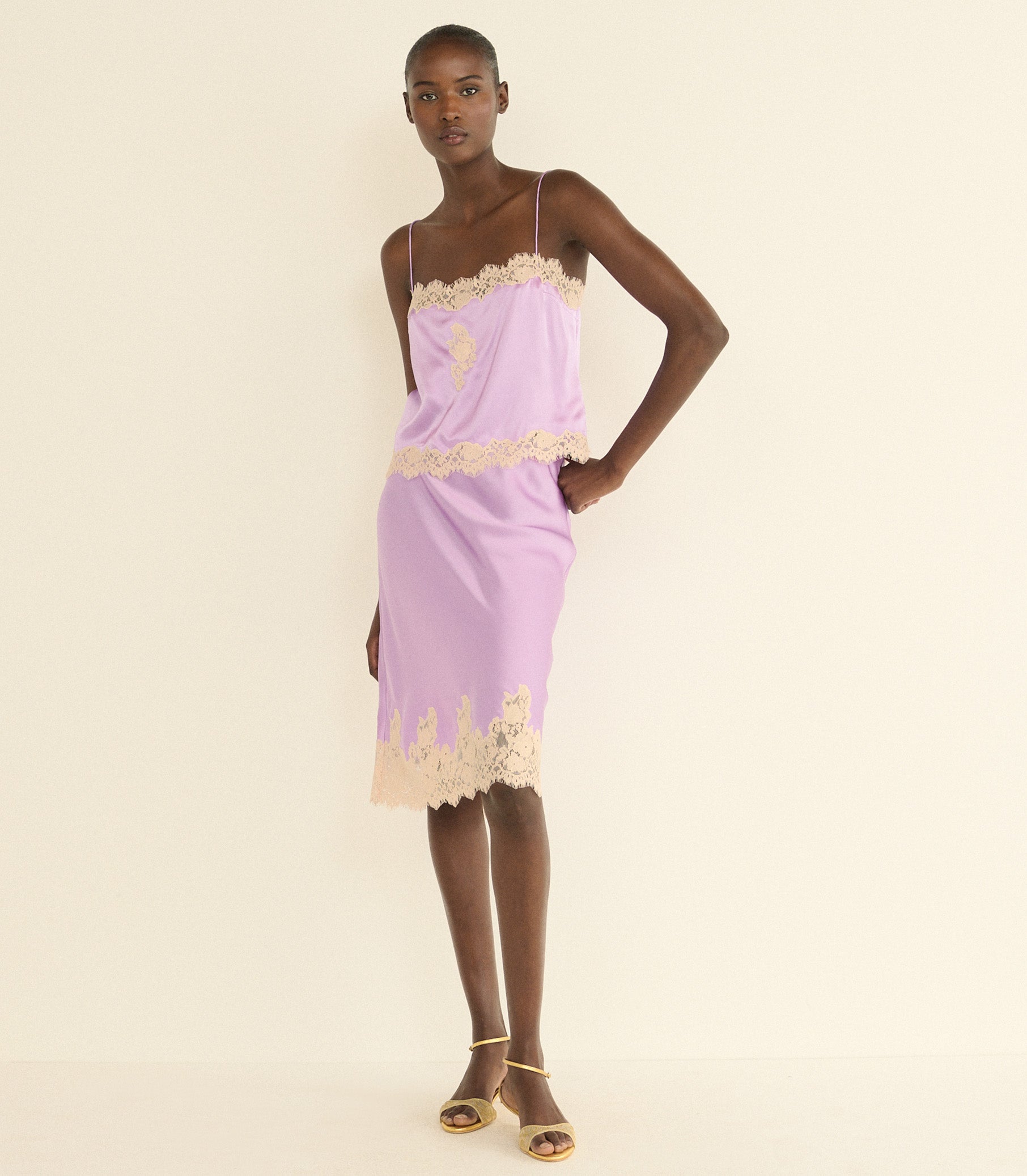 ELOWETTE SKIRT -- ORCHID BLOSSOM view 3
