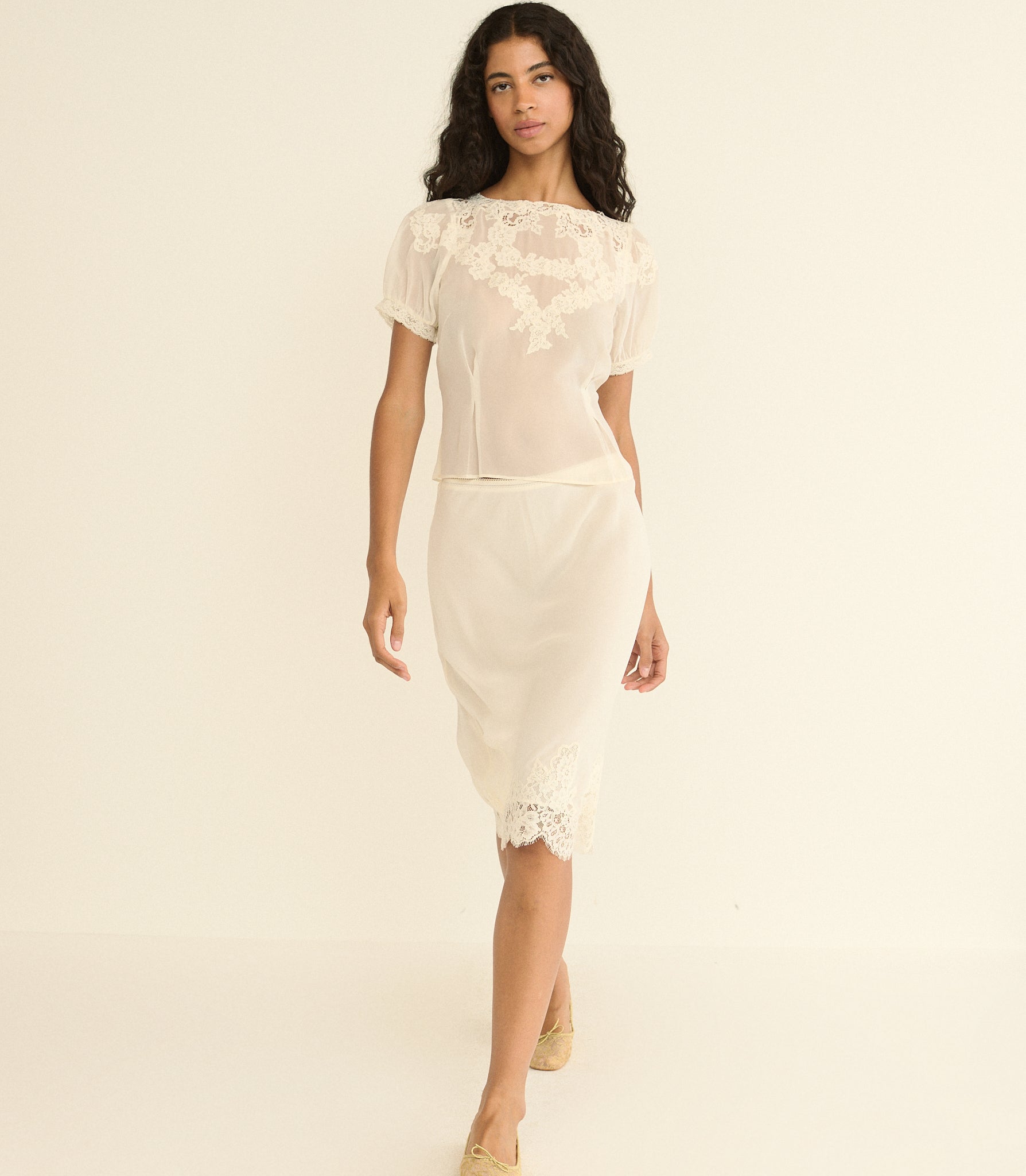 ELOWETTE SKIRT -- SEA SALT view 5
