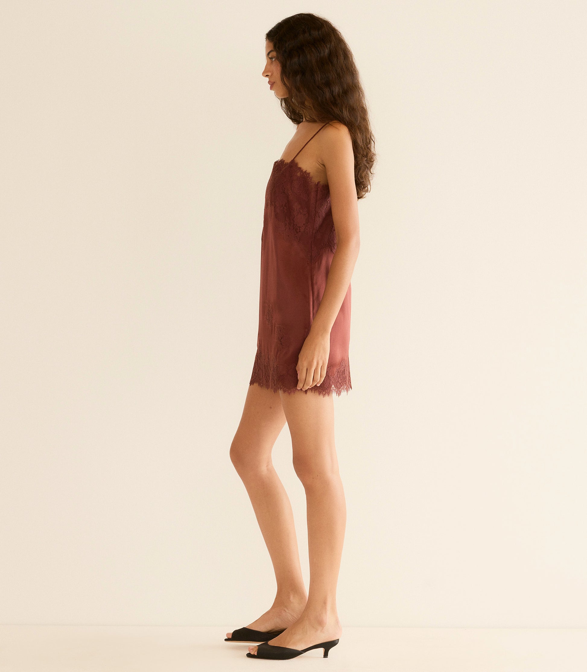 ELVINA DRESS -- CAFE BRUN view 8