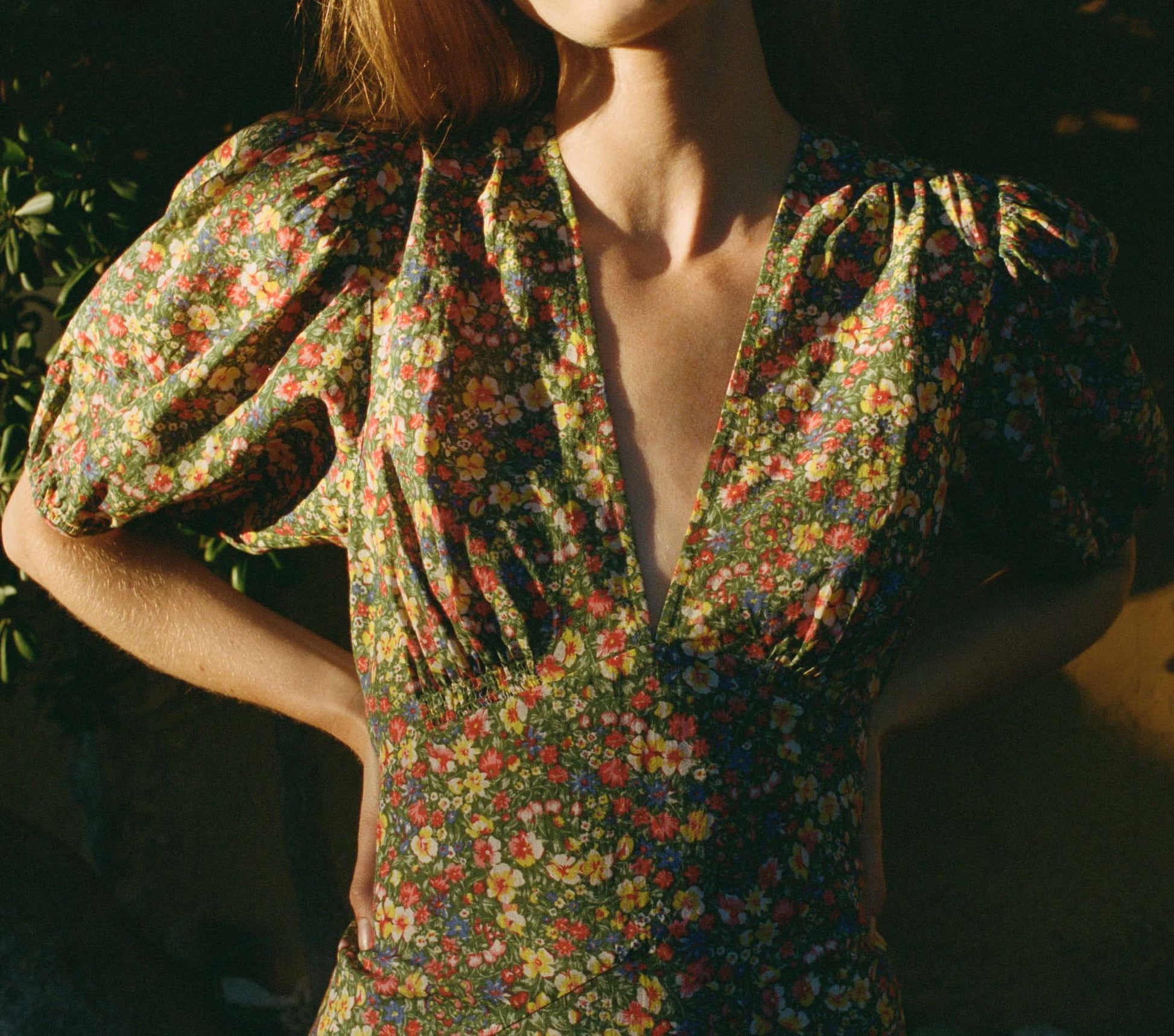HMD -- EMILIA DRESS -- GREEN VALLEY FLORAL view 1
