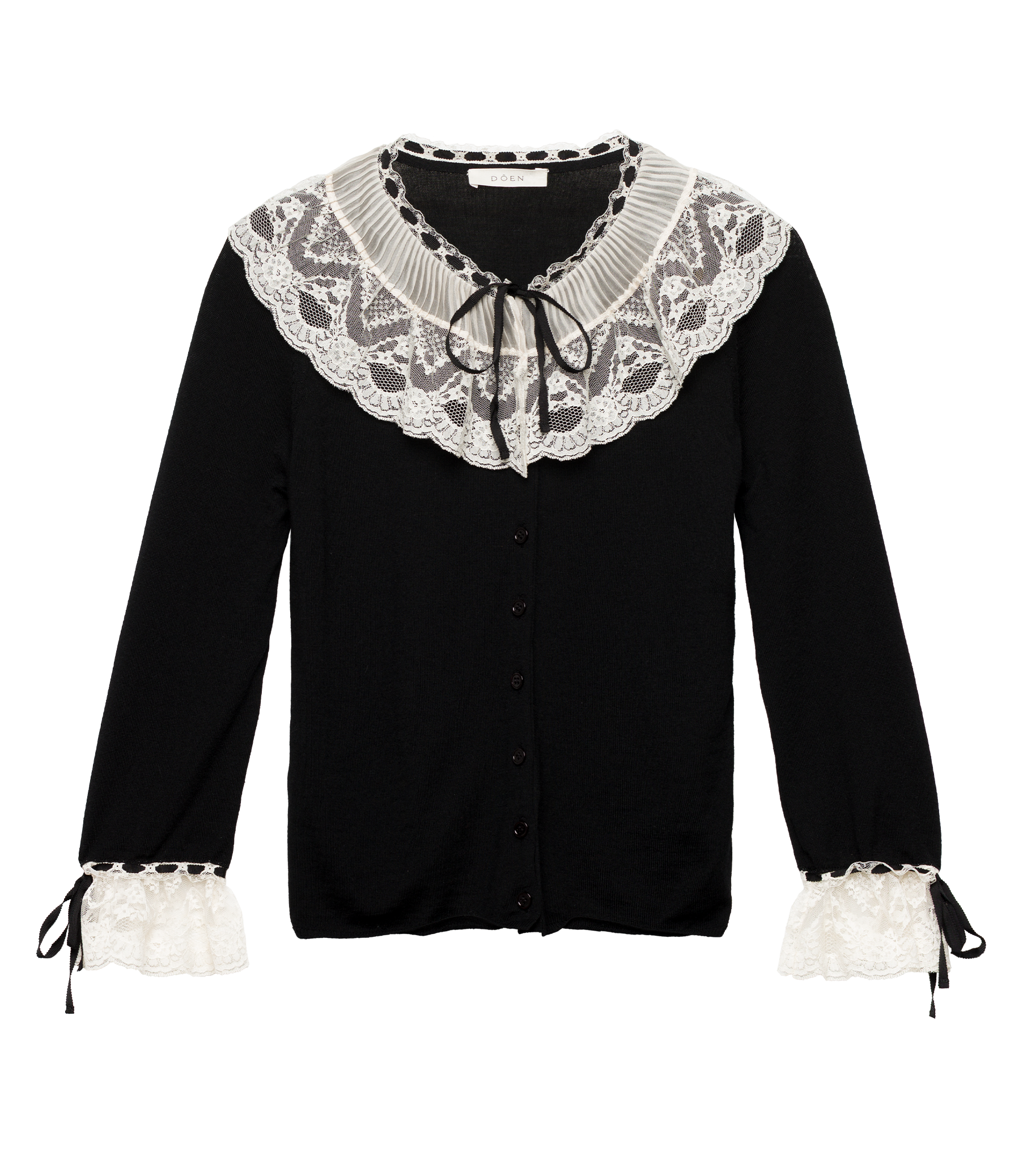 EMILIENNE CARDIGAN -- BLACK view 5