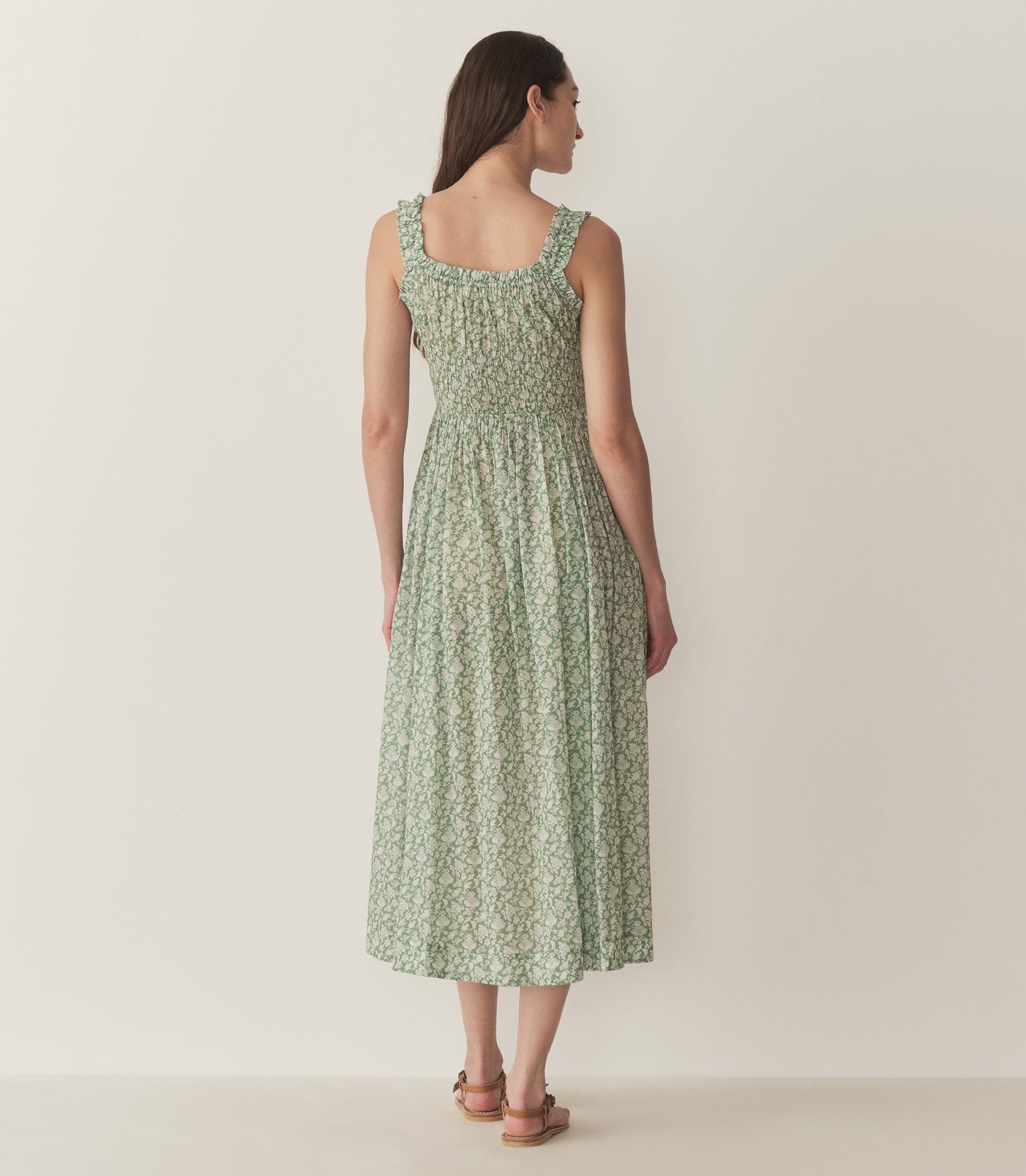 HMD -- EMMARETTA DRESS -- PERIDOT TEA FLORAL