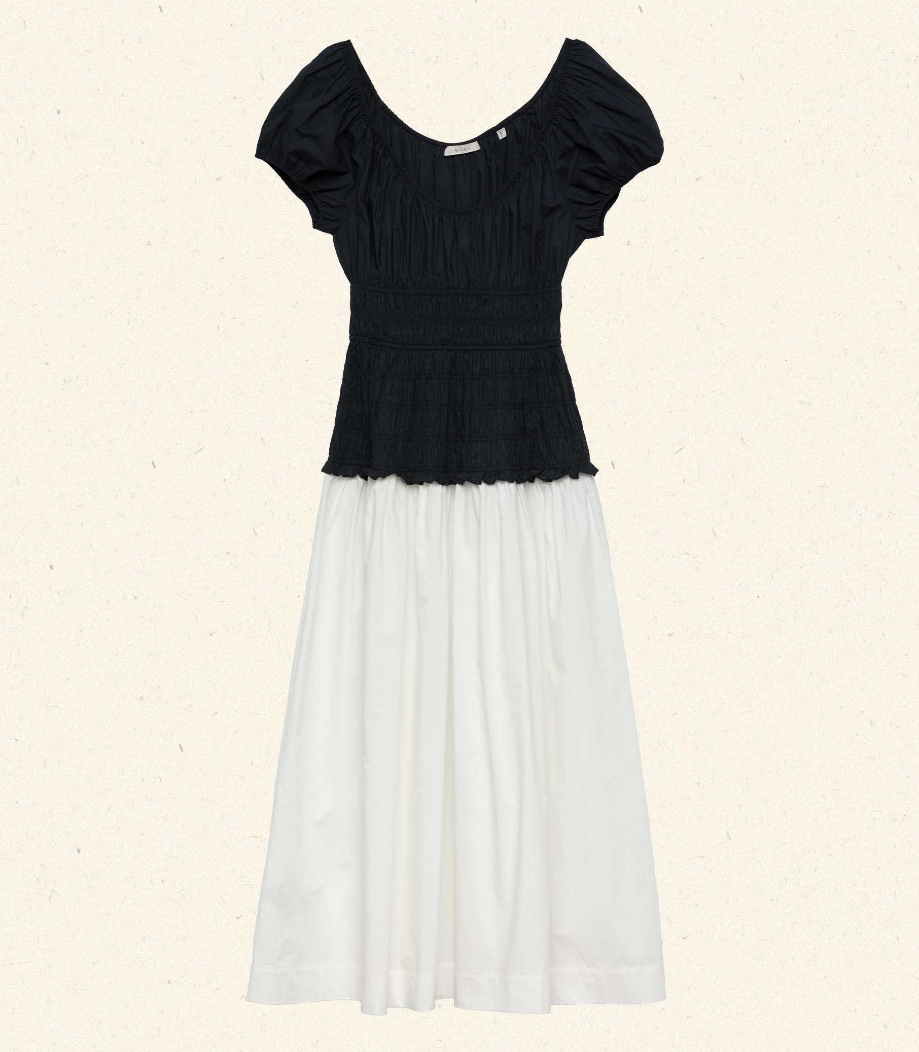 HMD -- ENYA DRESS -- BLACK AND SALT view 5
