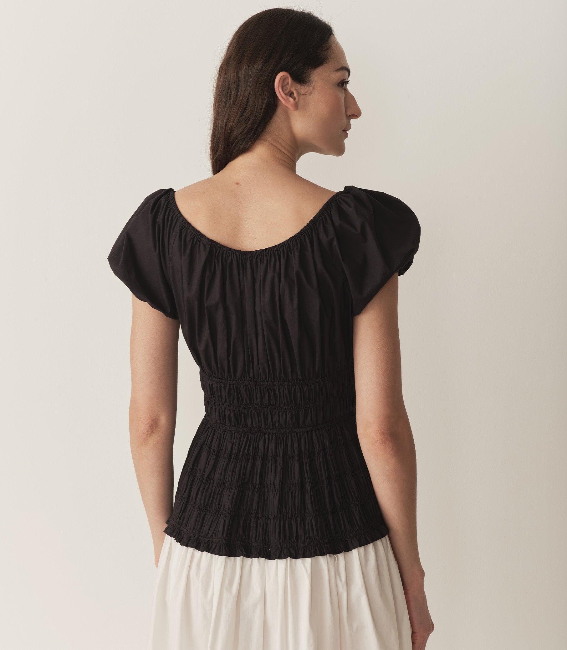 HMD -- ENYA DRESS -- BLACK AND SALT view 4
