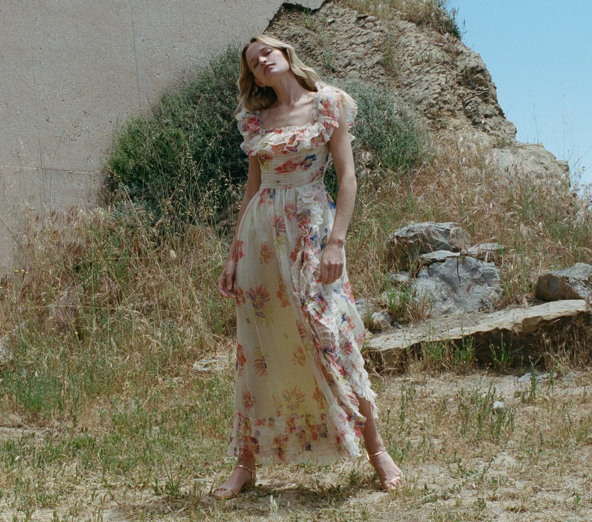 HMD -- ERNESTINE DRESS -- SWEET GARDENIA view 1
