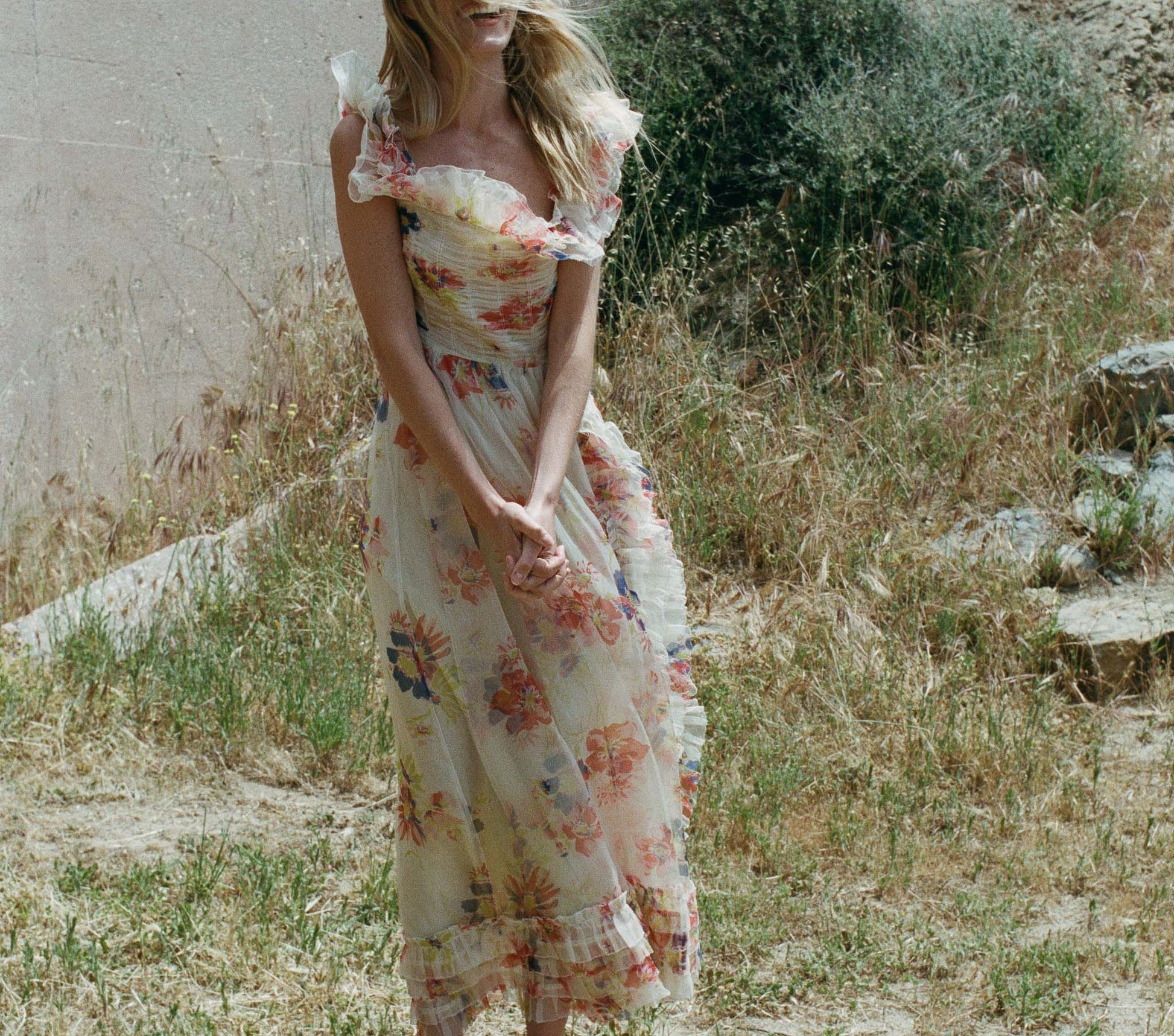 HMD -- ERNESTINE DRESS -- SWEET GARDENIA view 2
