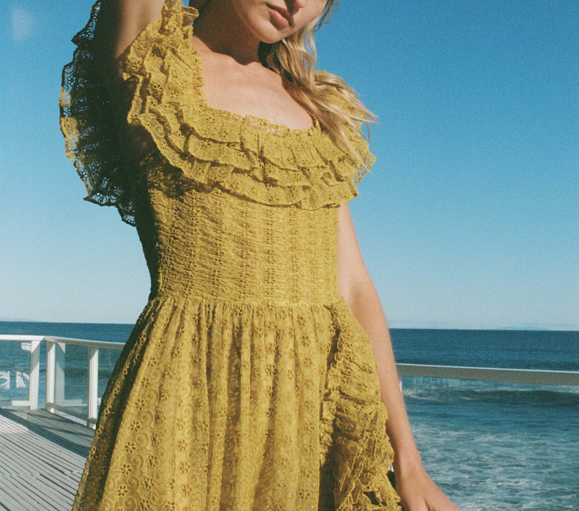 HMD -- ERNESTINE DRESS -- MOSS view 2
