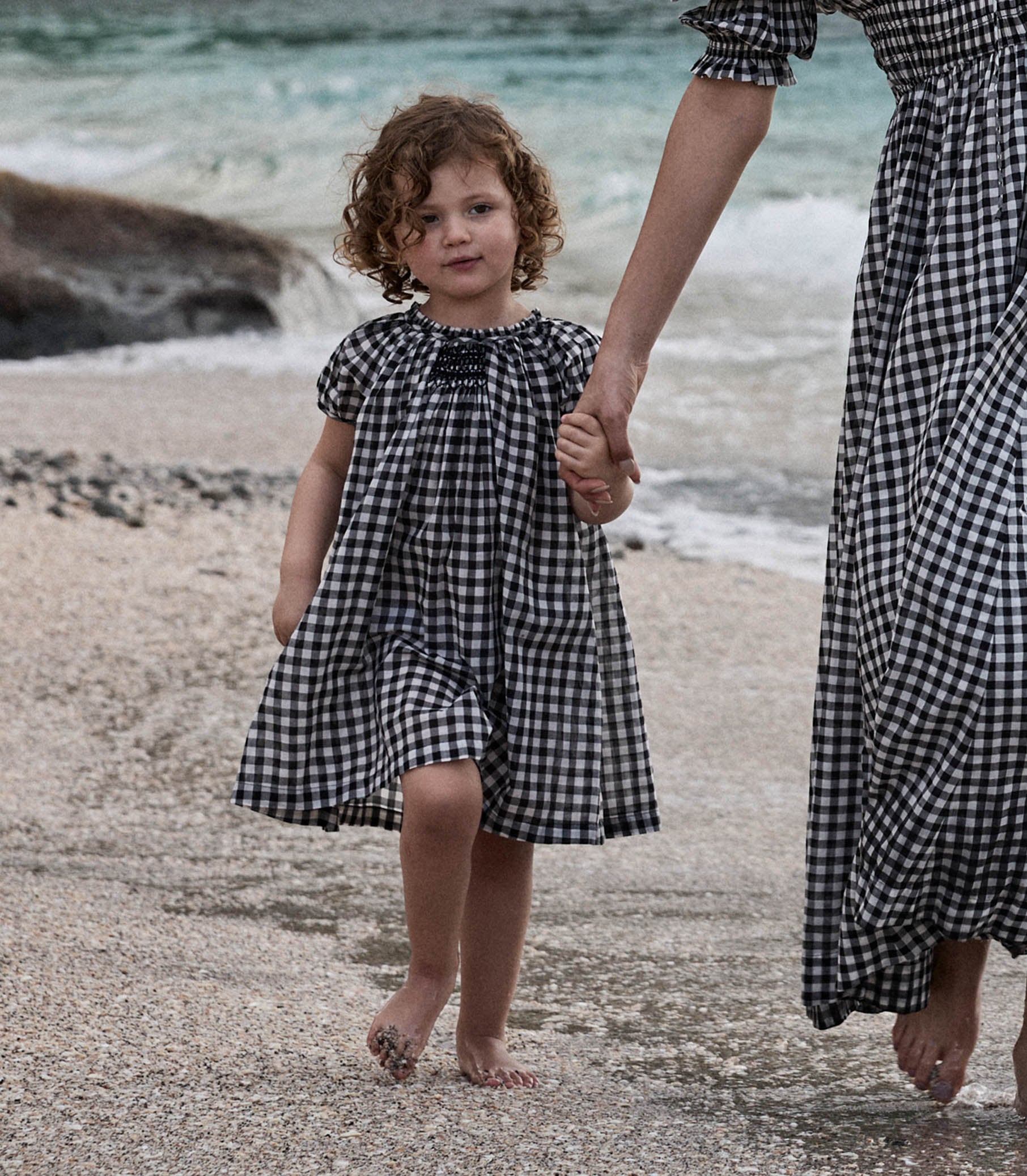 ESA DRESS -- NOIR GRETA GINGHAM view 1