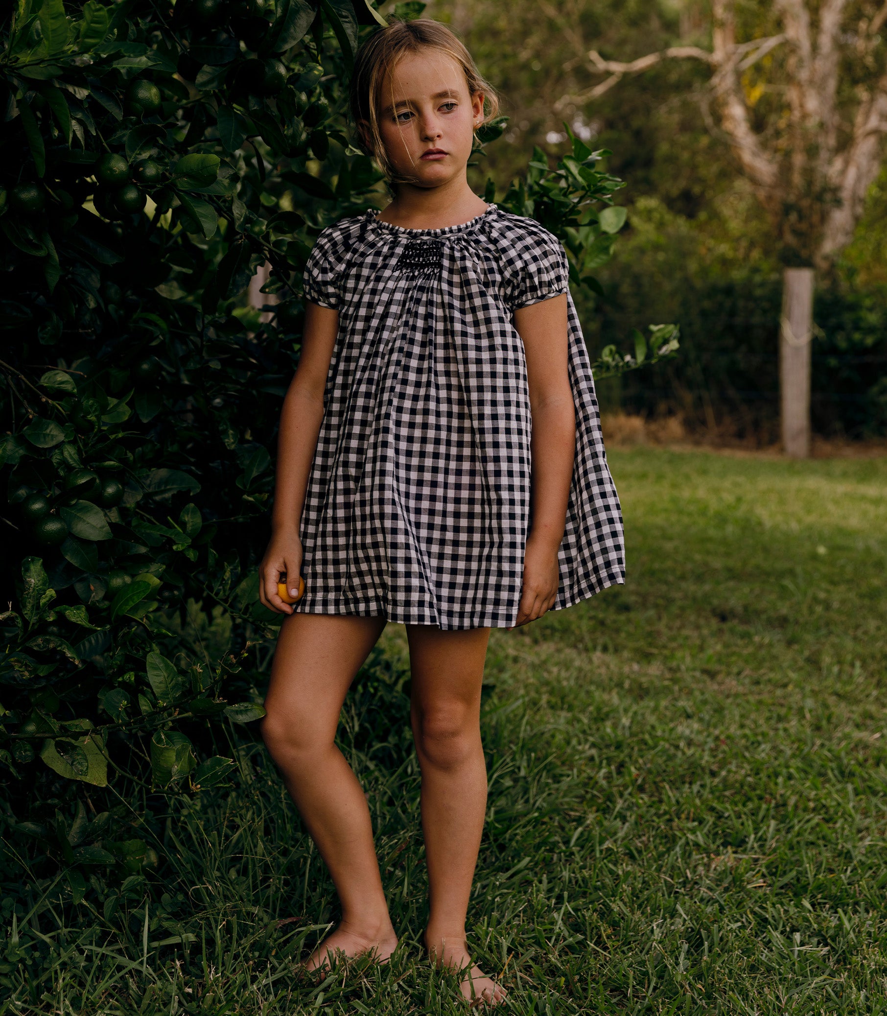 ESA DRESS -- NOIR GRETA GINGHAM view 4