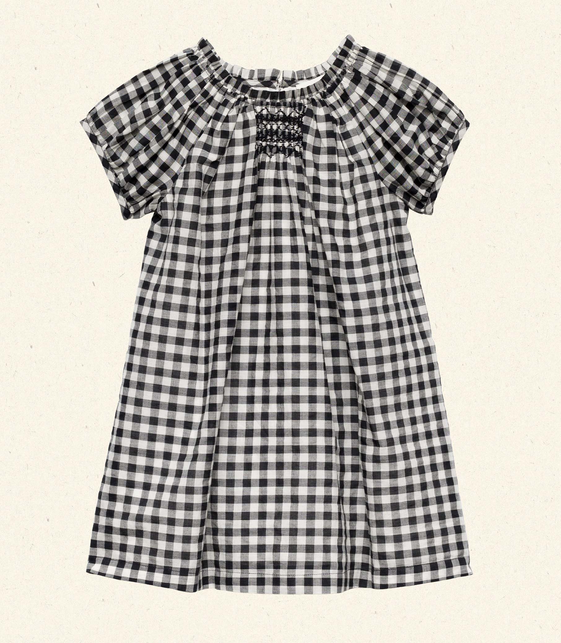 ESA DRESS -- NOIR GRETA GINGHAM view 6