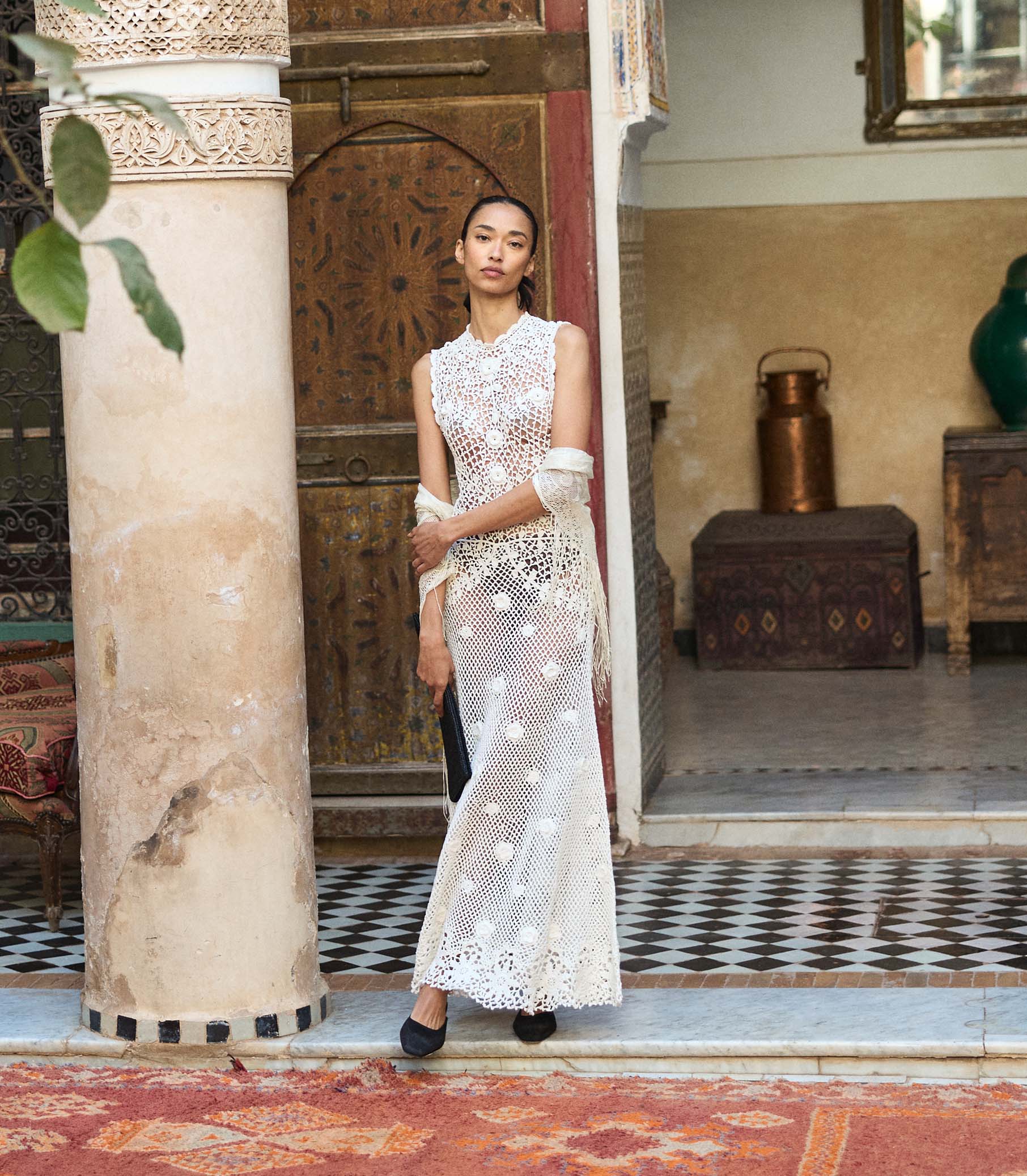 Evangeline Dress - Pearl