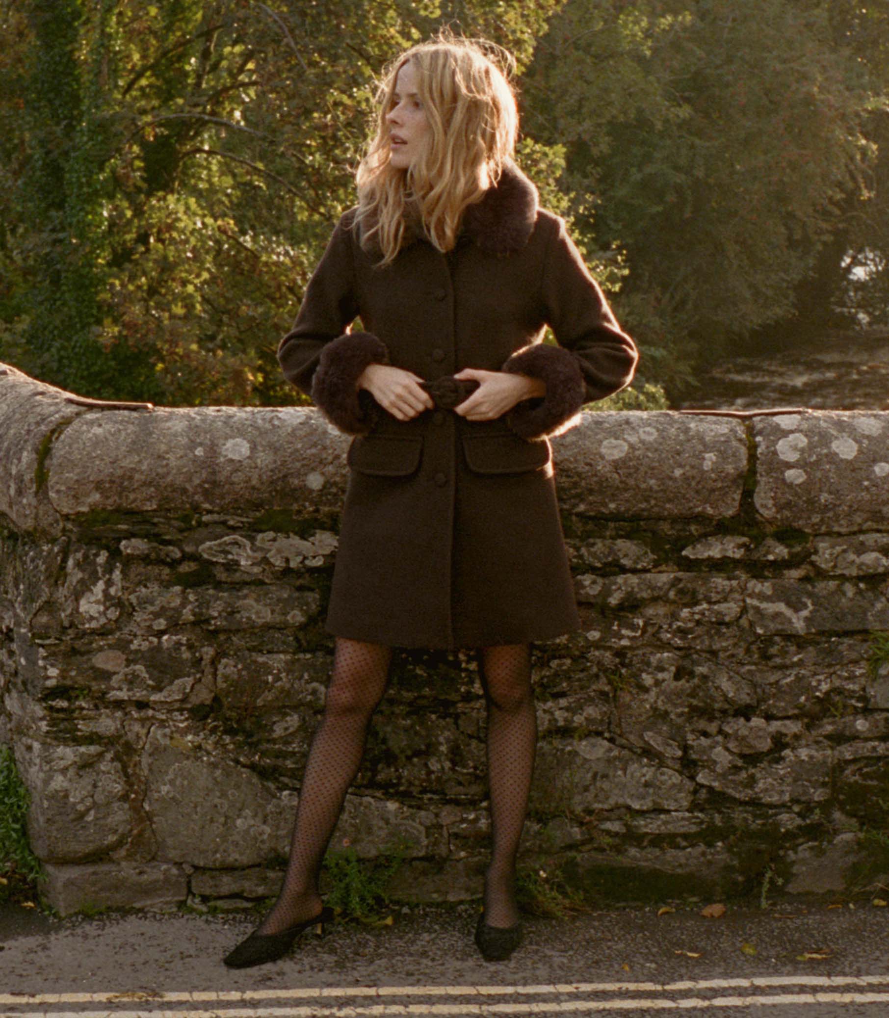 FARROW COAT -- CHOCOLATE view 1