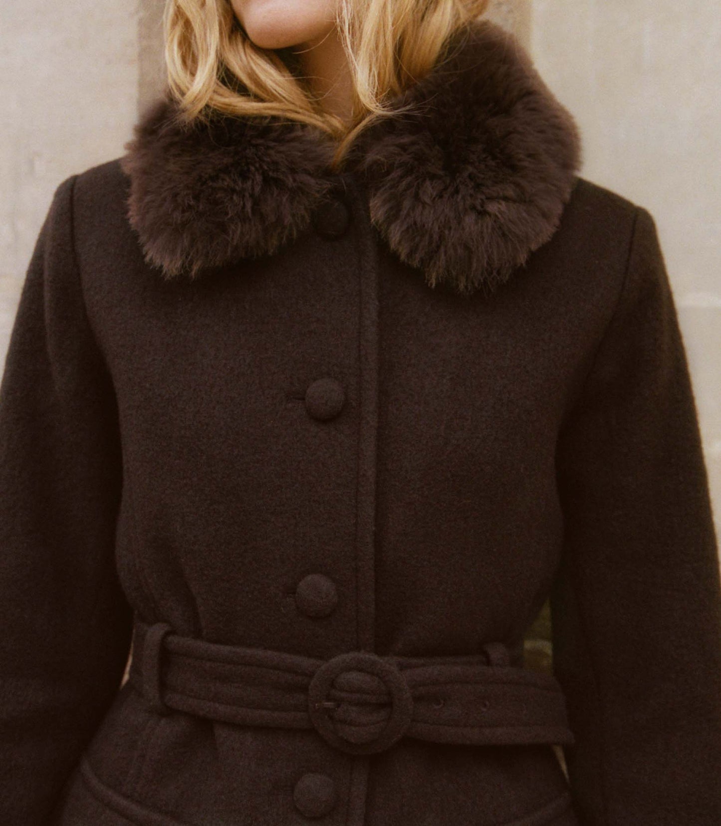 FARROW COAT -- CHOCOLATE