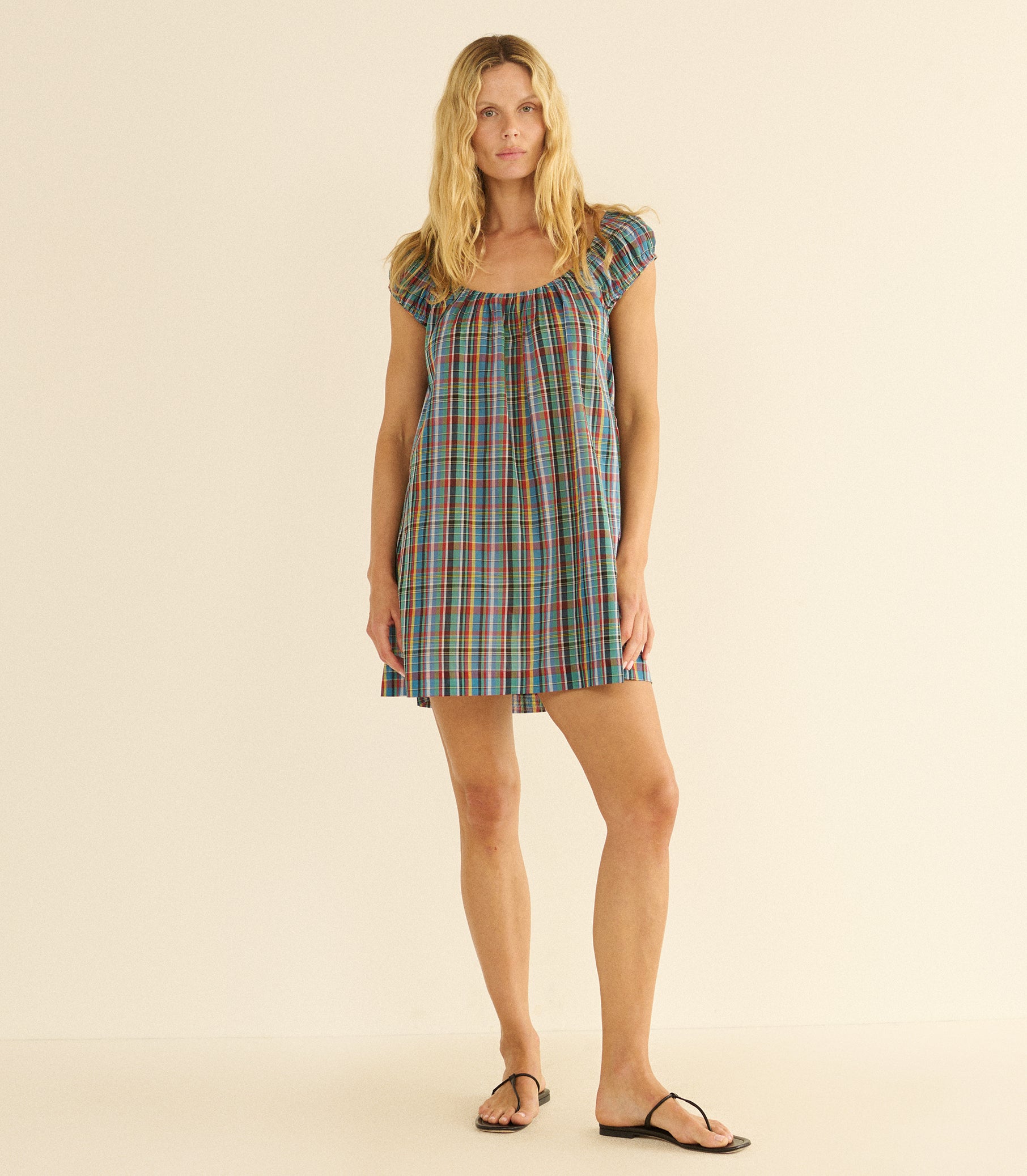 FAYE DRESS -- ALDERBROOK PLAID view 2
