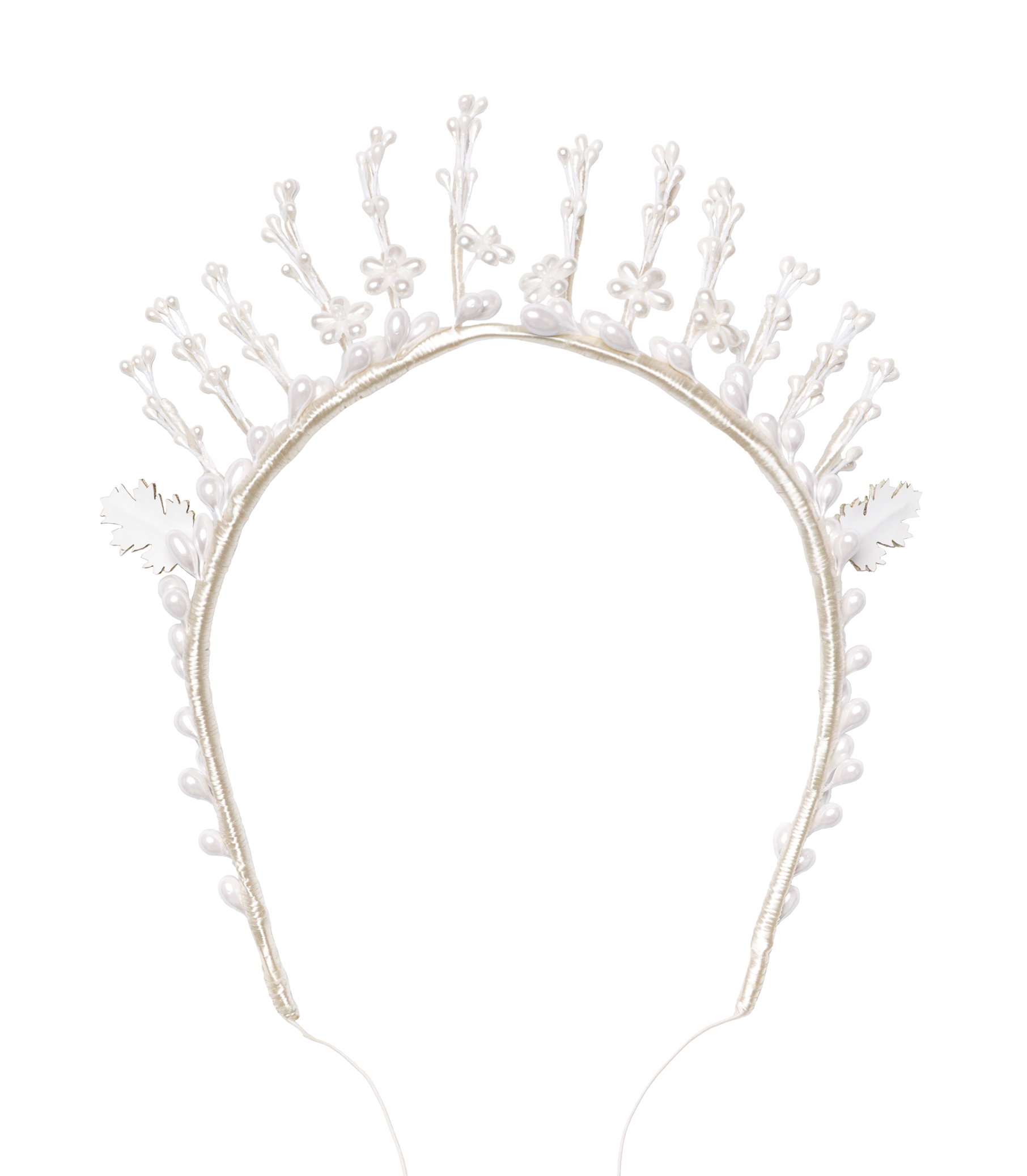 FAYE TIARA -- ANTIQUE PEARL view 5
