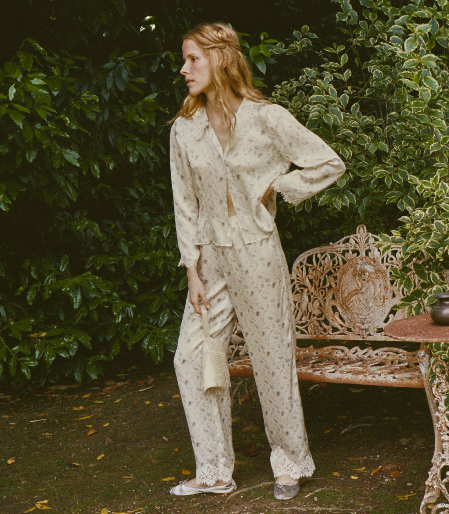 FELISE PANT -- CAMELLIA BLOOM view 1
