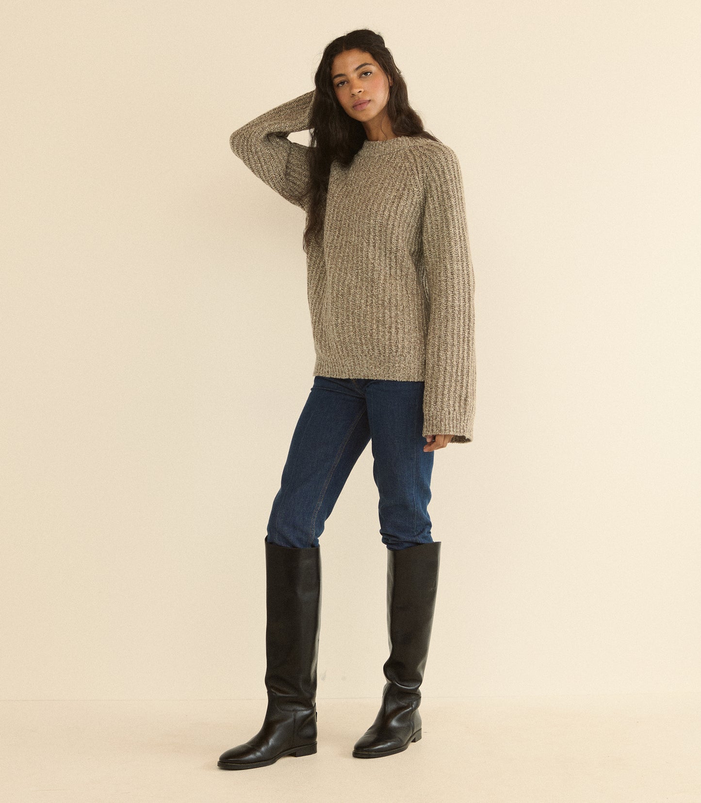 FENNEL SWEATER -- GRAY MARL