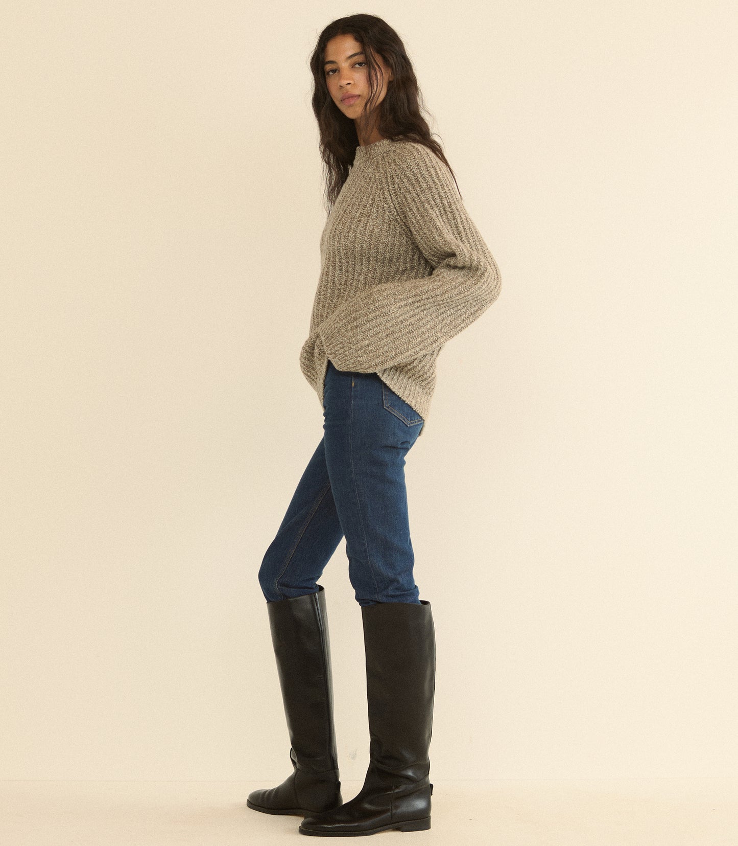 FENNEL SWEATER -- GRAY MARL