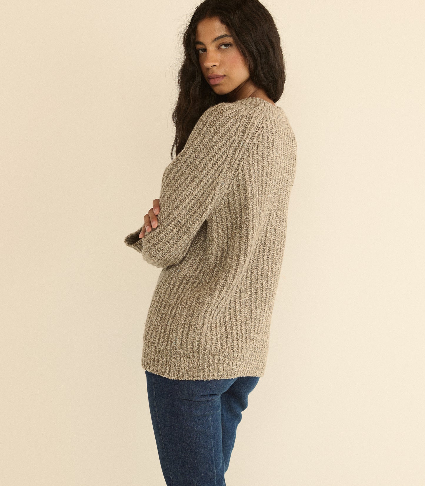 FENNEL SWEATER -- GRAY MARL