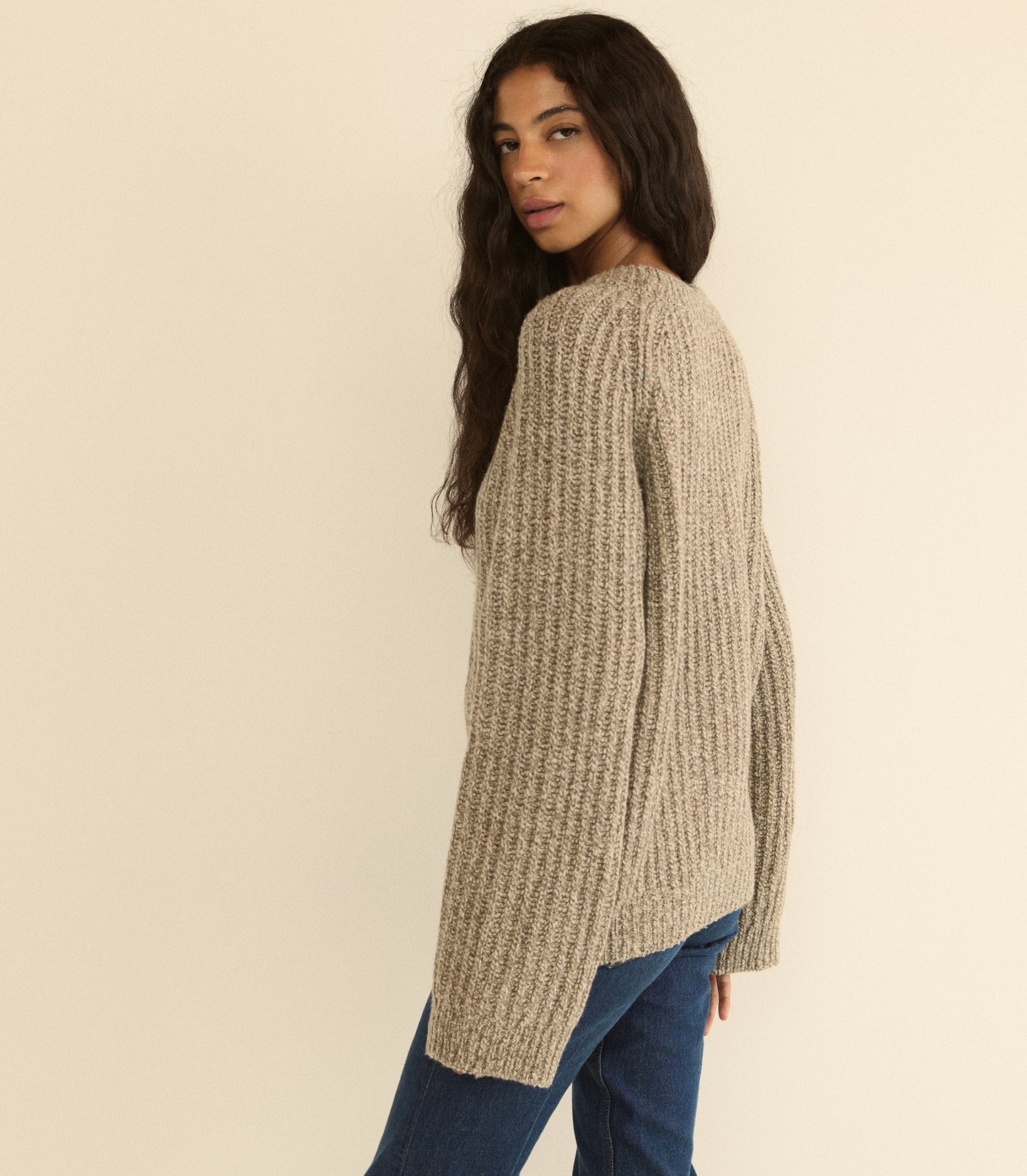 FENNEL SWEATER -- GRAY MARL