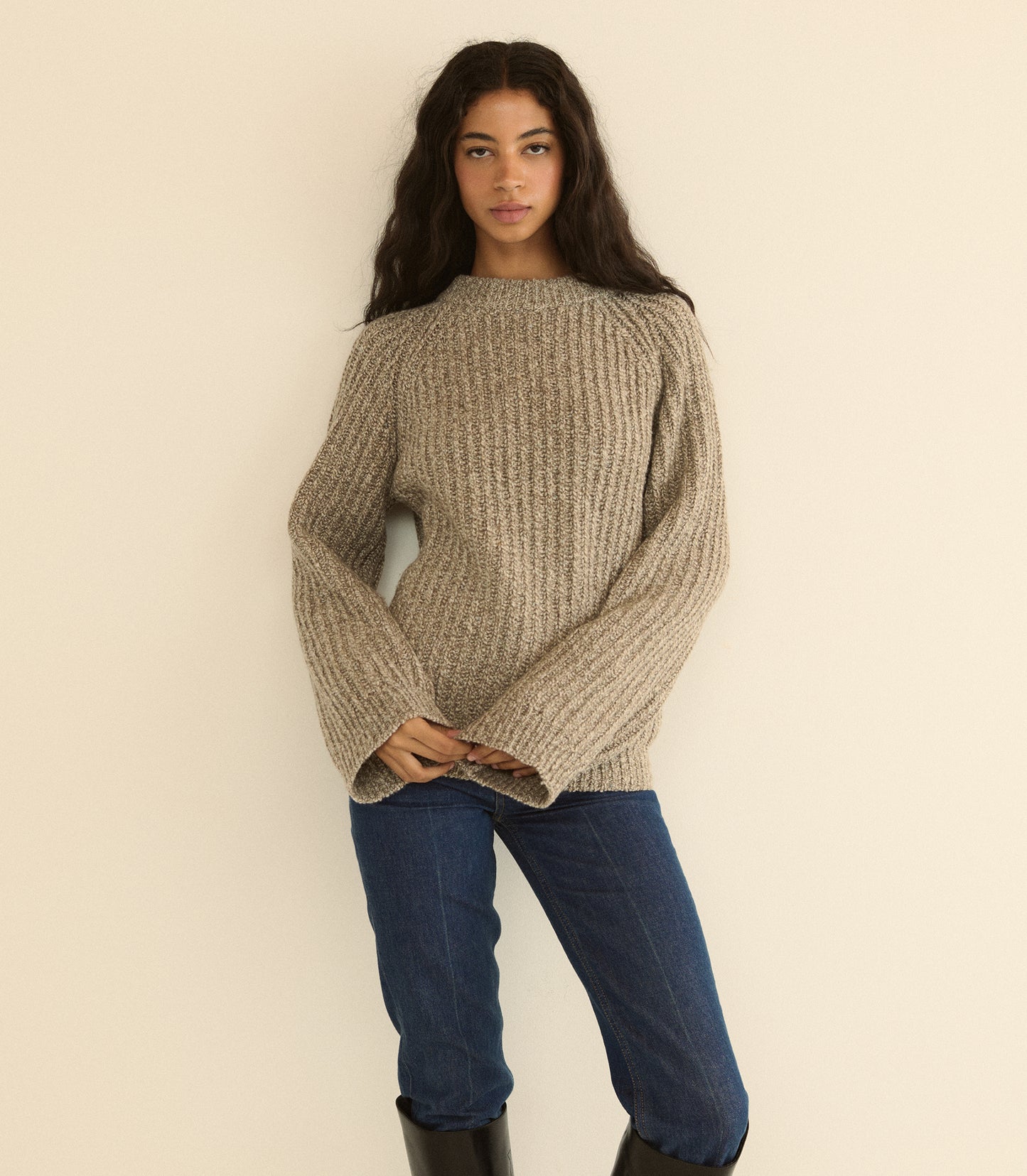 FENNEL SWEATER -- GRAY MARL