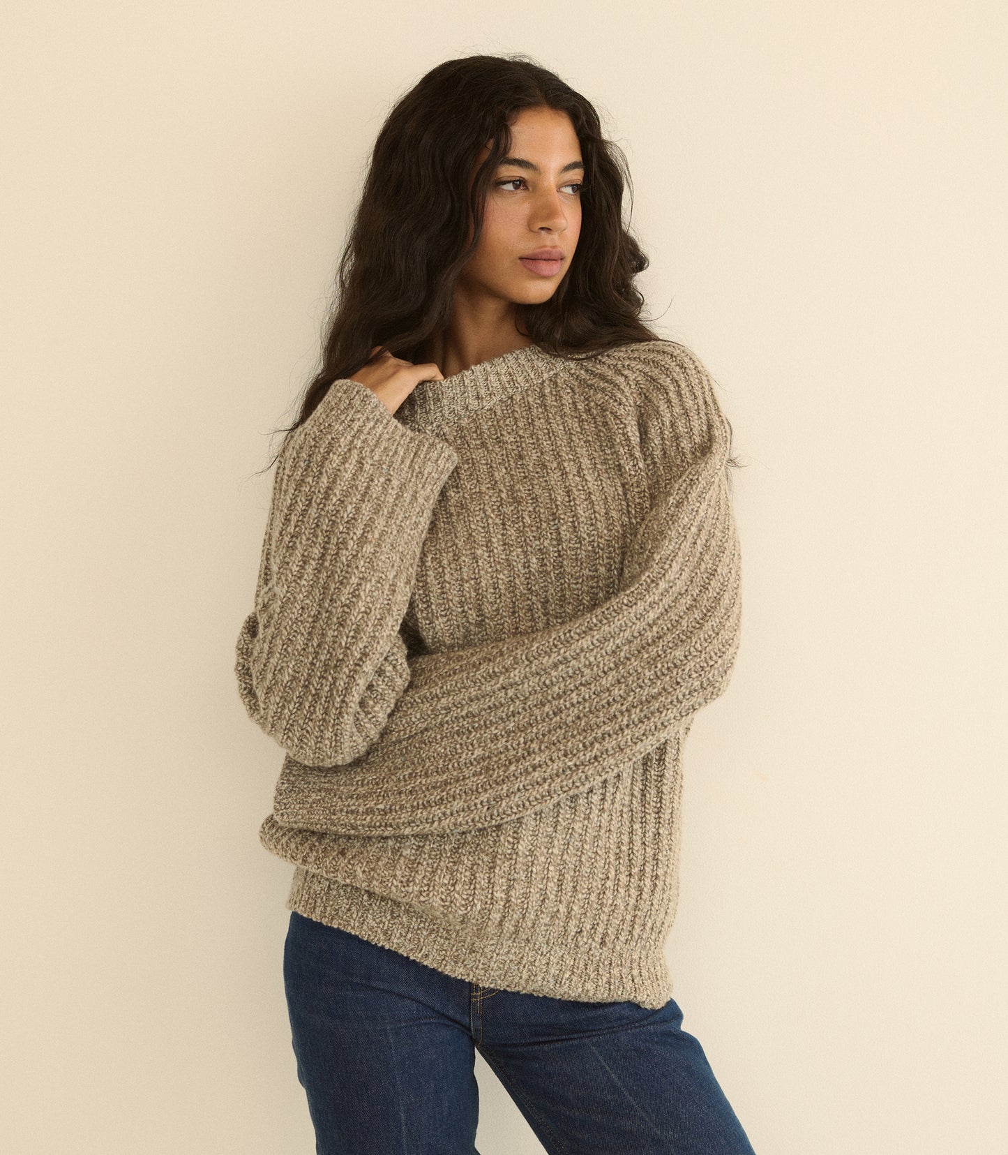 FENNEL SWEATER -- GRAY MARL