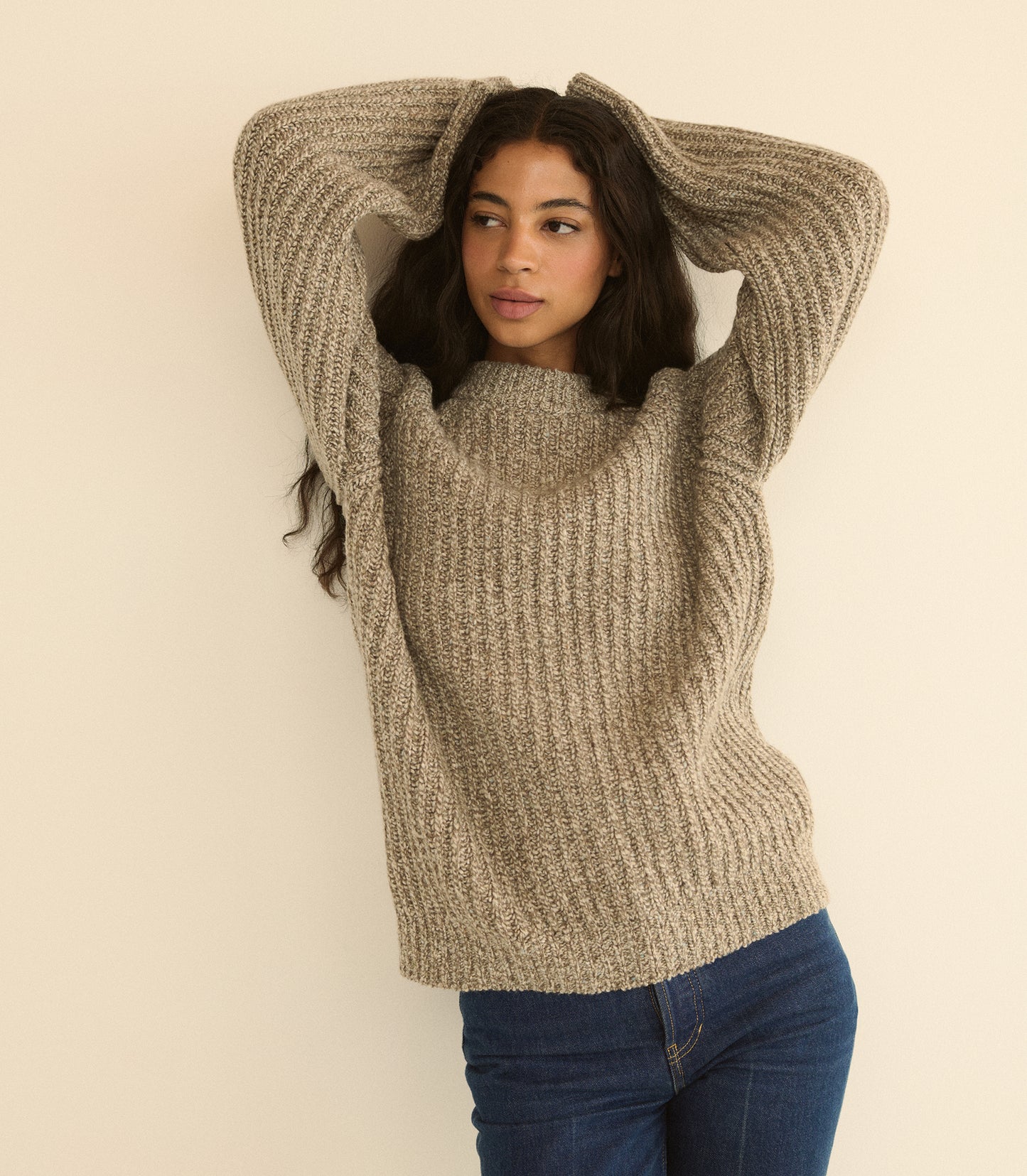 FENNEL SWEATER -- GRAY MARL