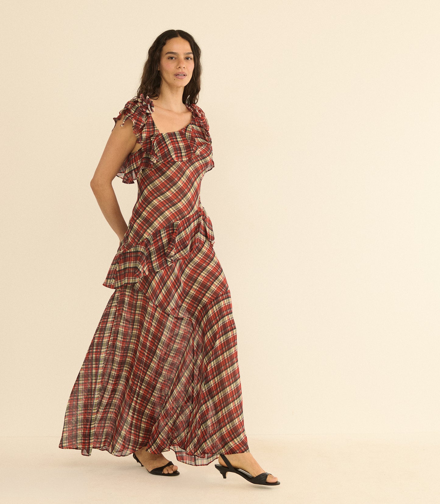 FERNANDA DRESS -- ROSEMERE PLAID