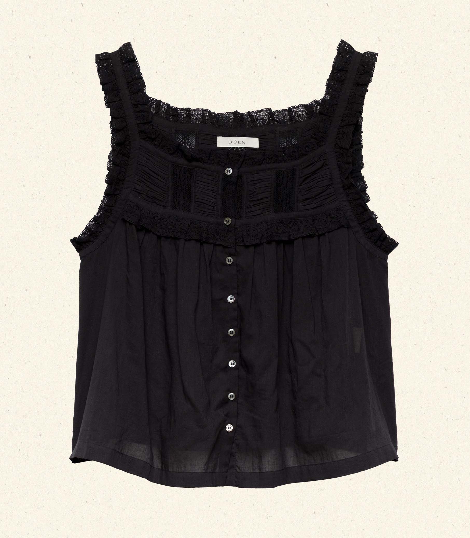 FIDELLA TOP -- BLACK view 5