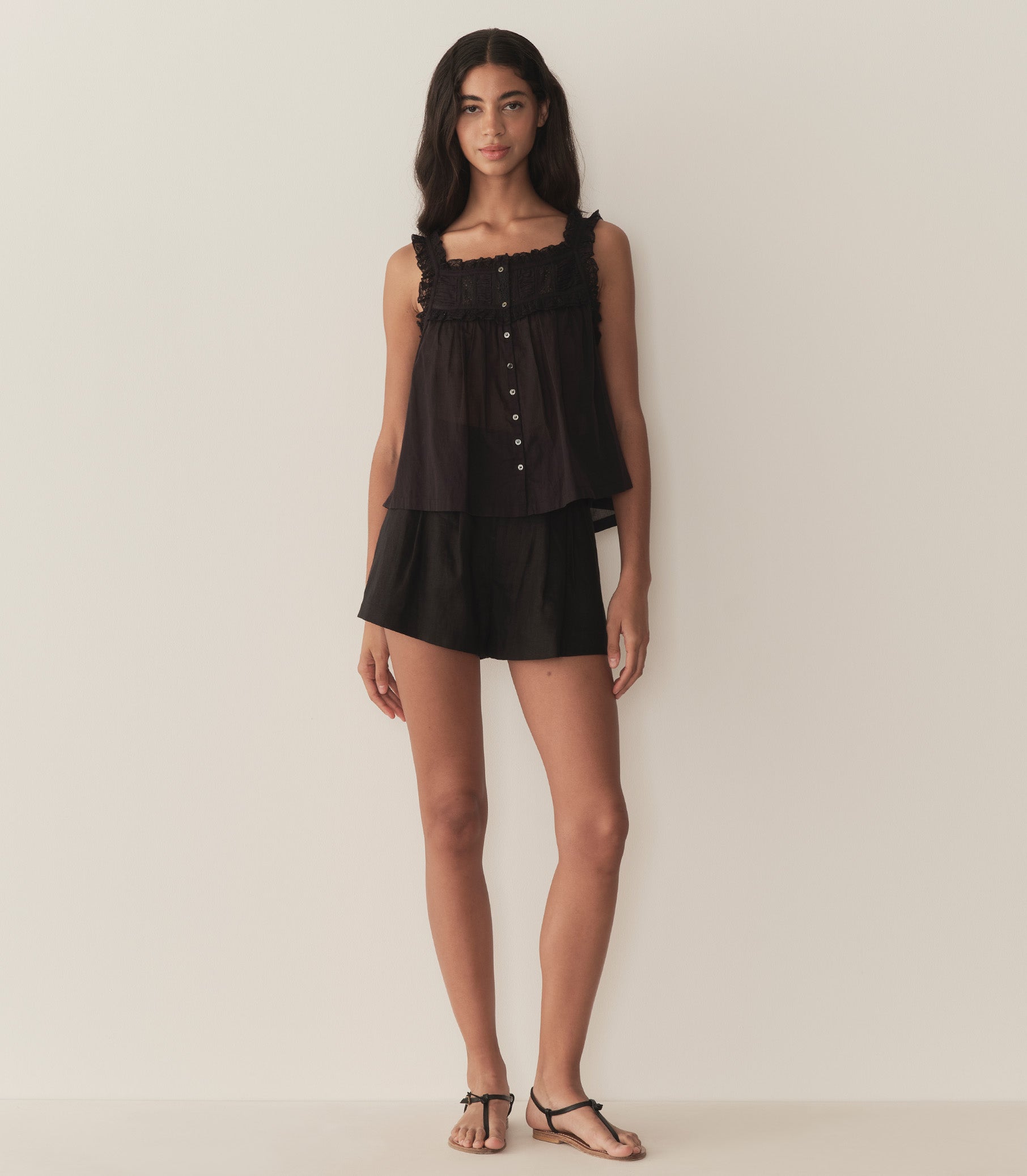 FIDELLA TOP -- BLACK view 3
