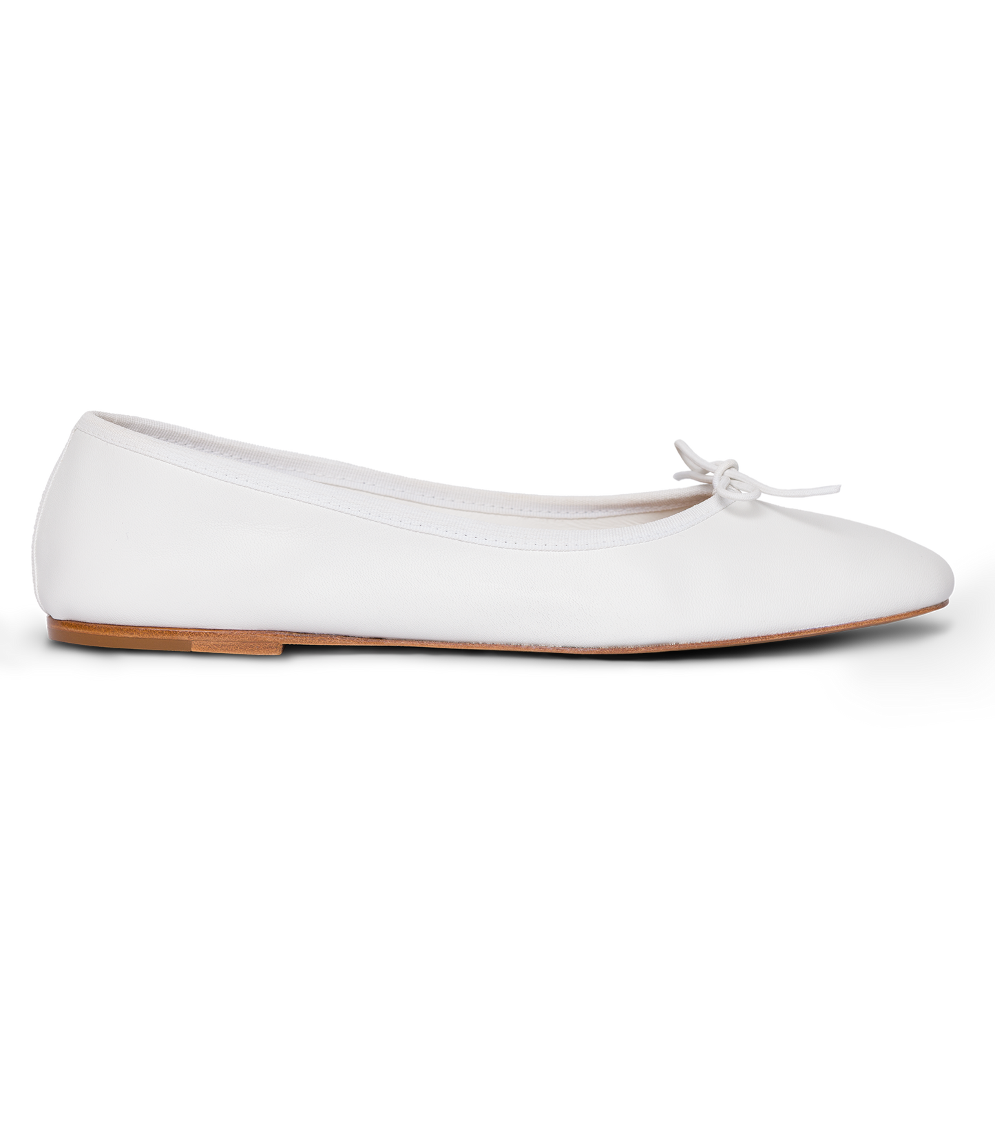 FIFI BALLET FLAT -- WHITE NAPPA