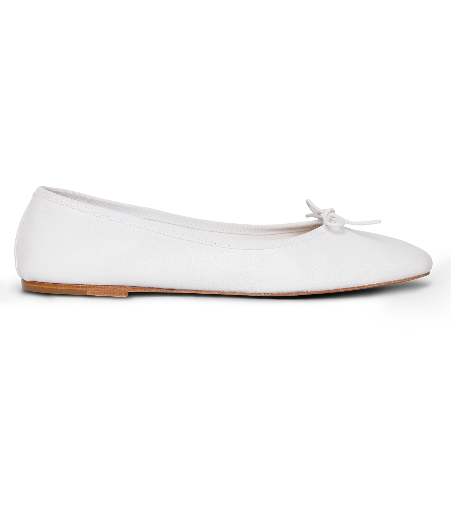 FIFI BALLET FLAT -- WHITE NAPPA view 8
