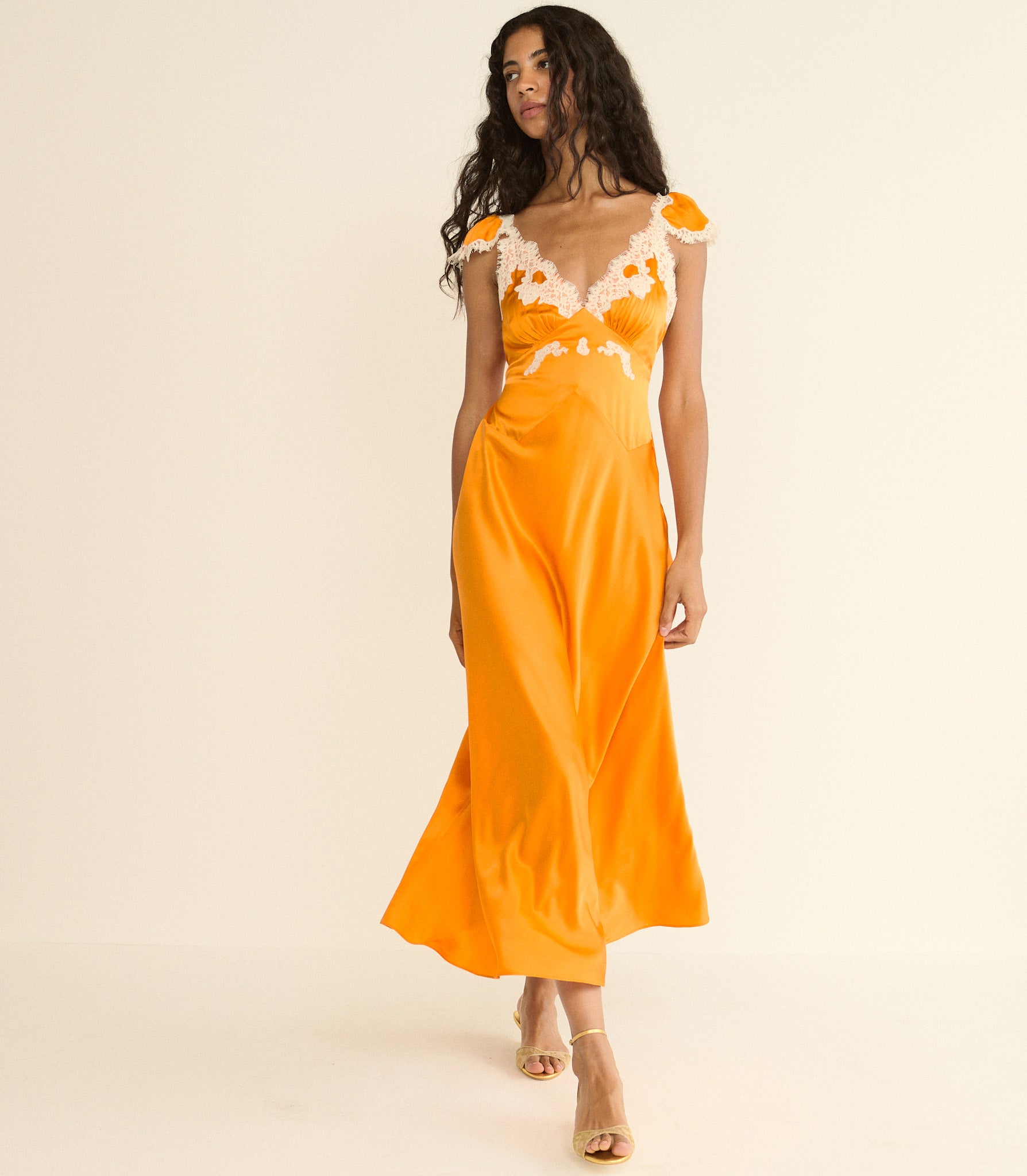 FIONA DRESS -- TANGERINE view 8

