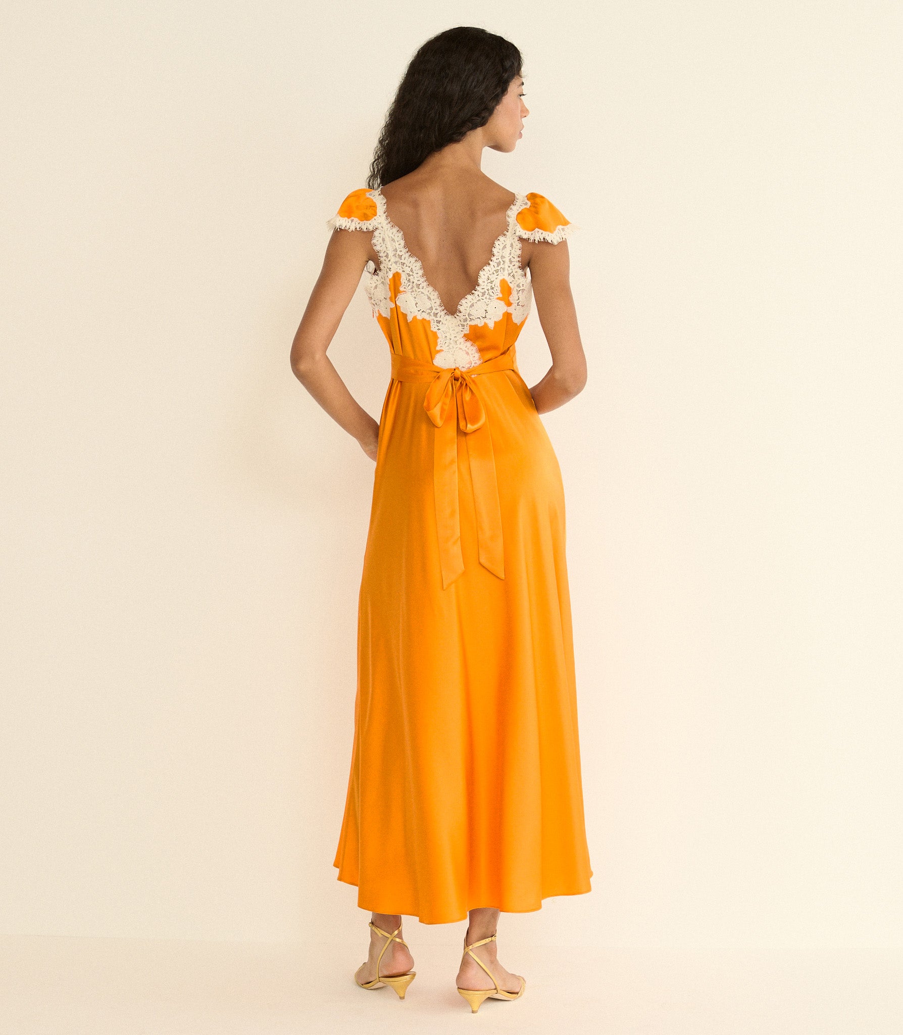 FIONA DRESS -- TANGERINE view 10
