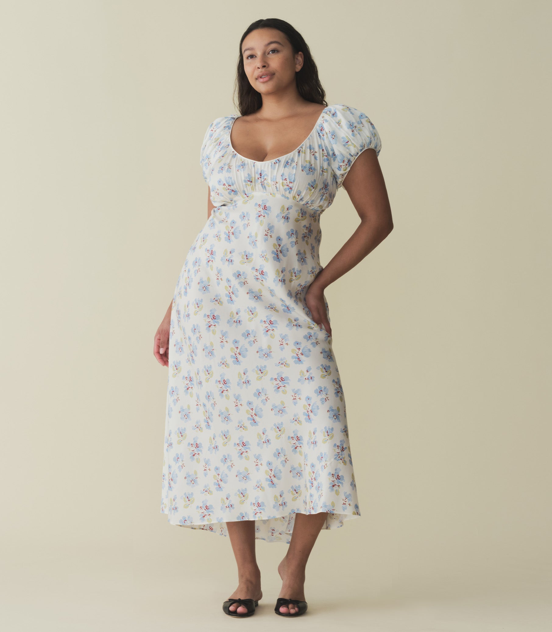 HMD -- FLORENCIA DRESS -- BLEU FROLICKING FLORAL view 7
