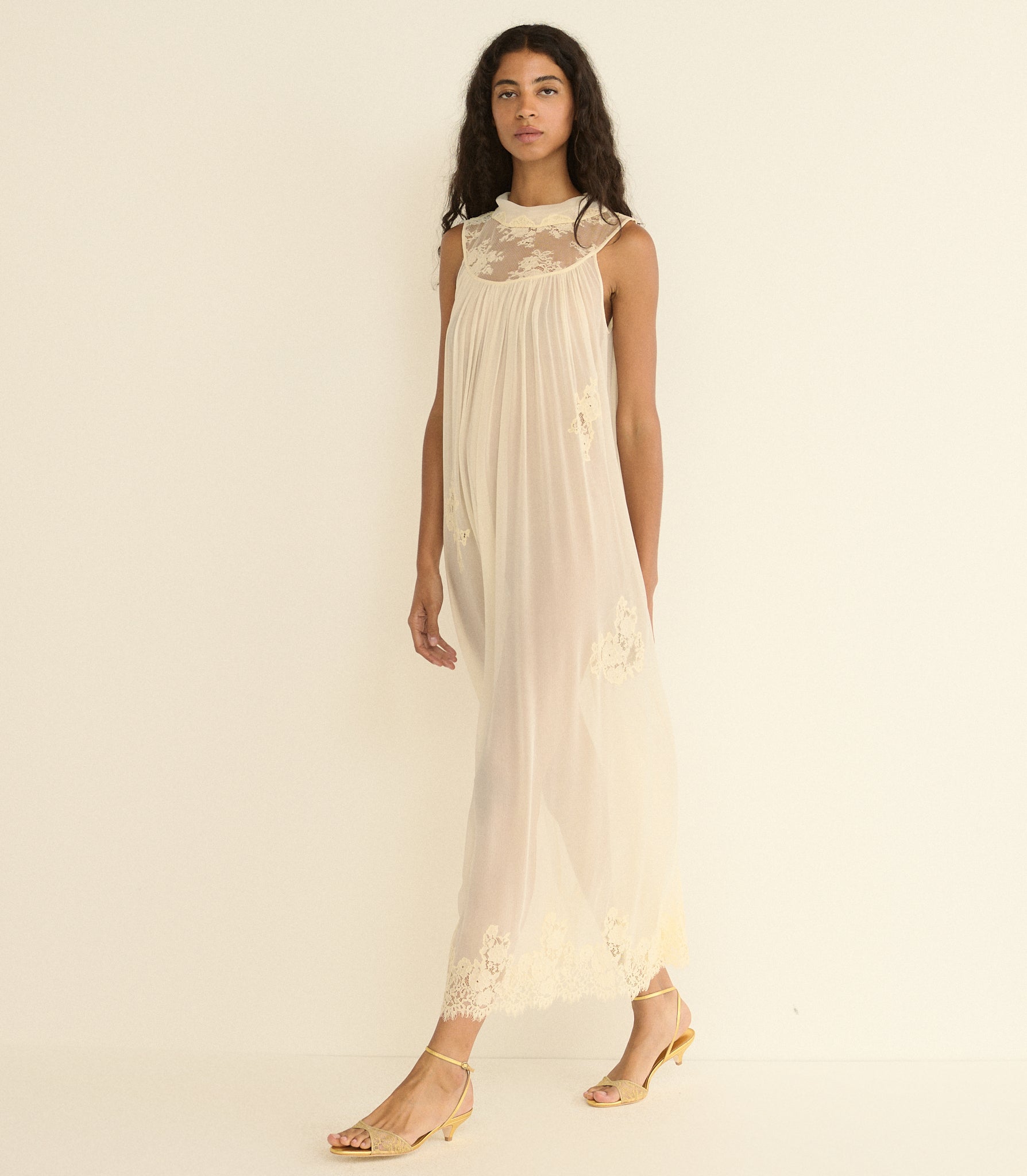 FLORENTE DRESS -- SEA SALT view 3
