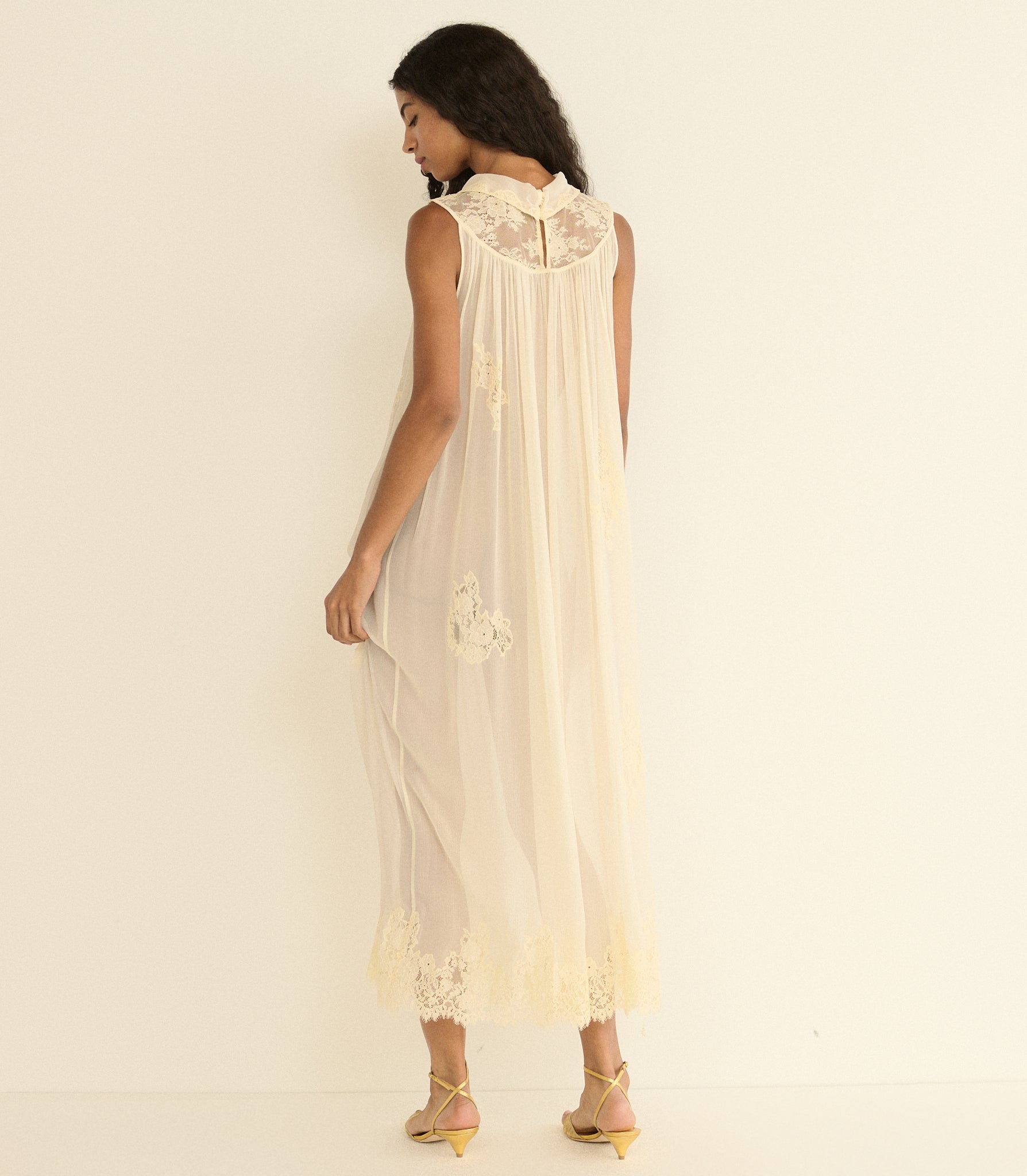 FLORENTE DRESS -- SEA SALT view 4
