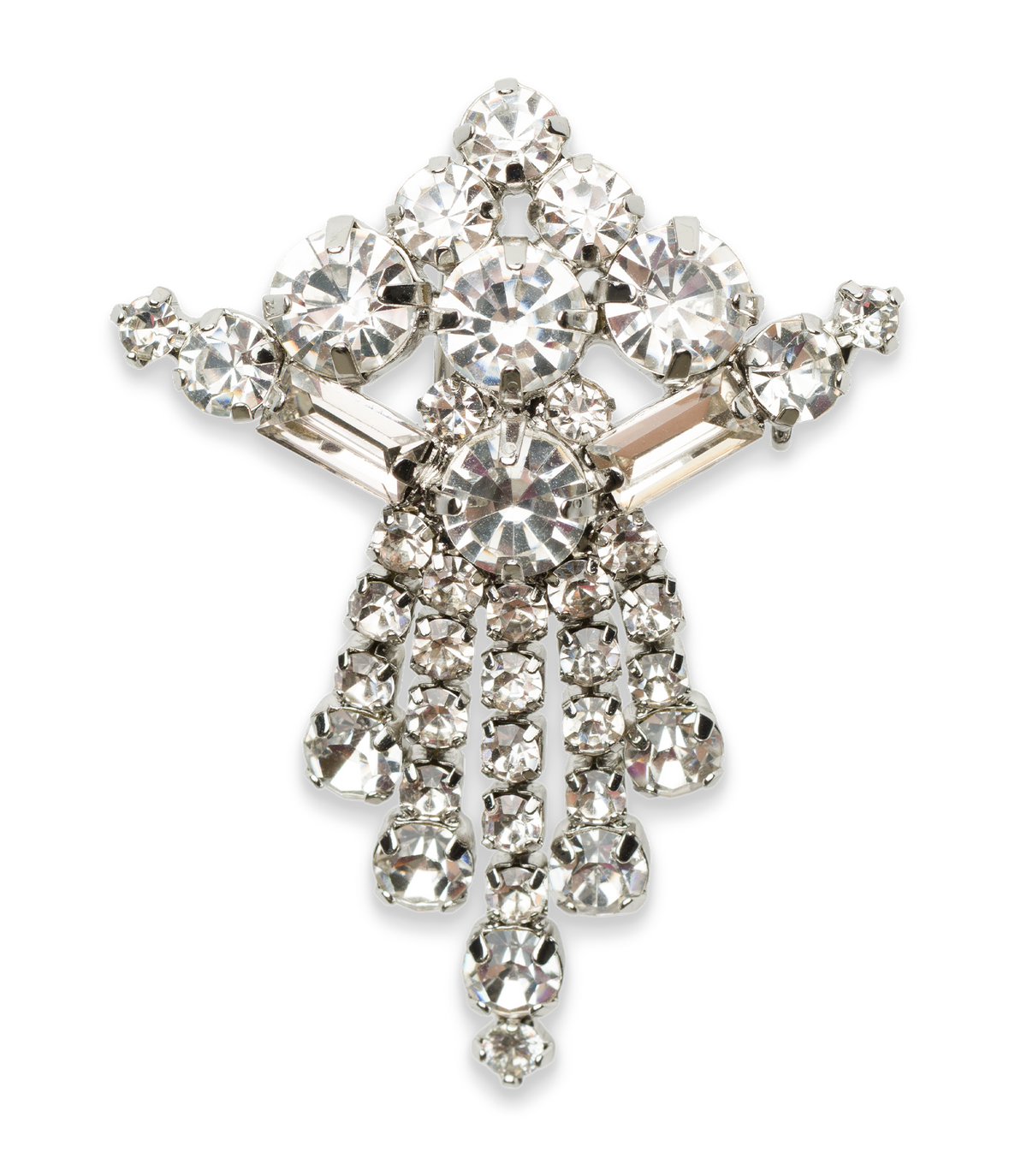 FOILE BROOCH -- CRYSTAL view 4
