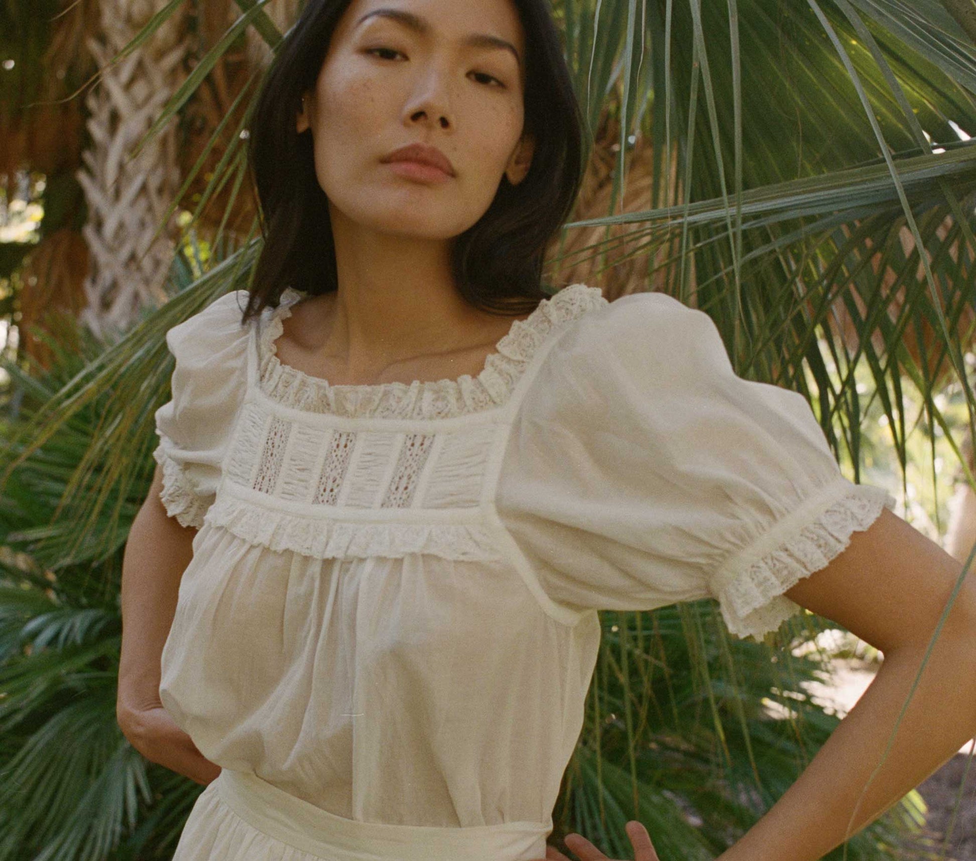 HMD -- FRANCES TOP -- SALT LACE view 1
