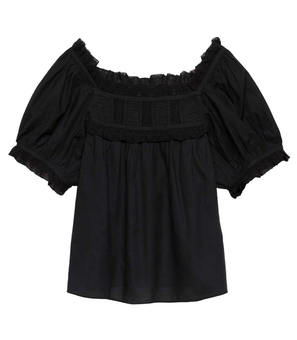 Frances Top - Black | DÔEN