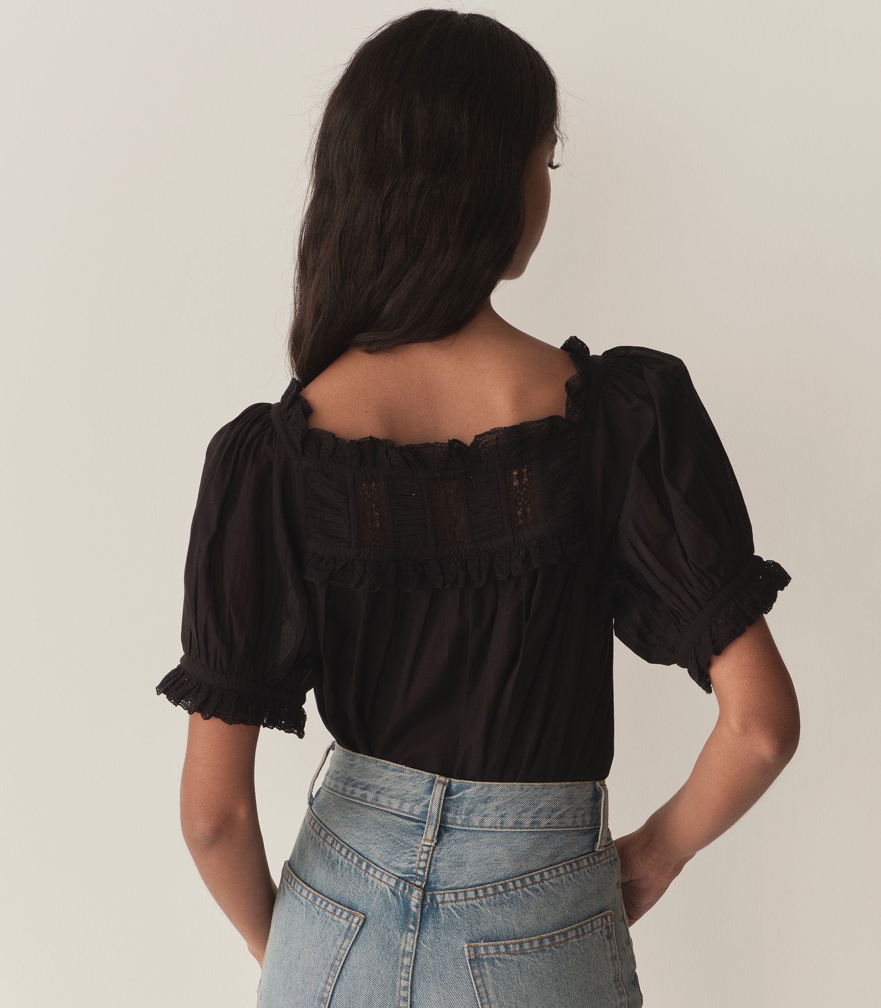 FRANCES TOP -- BLACK view 4