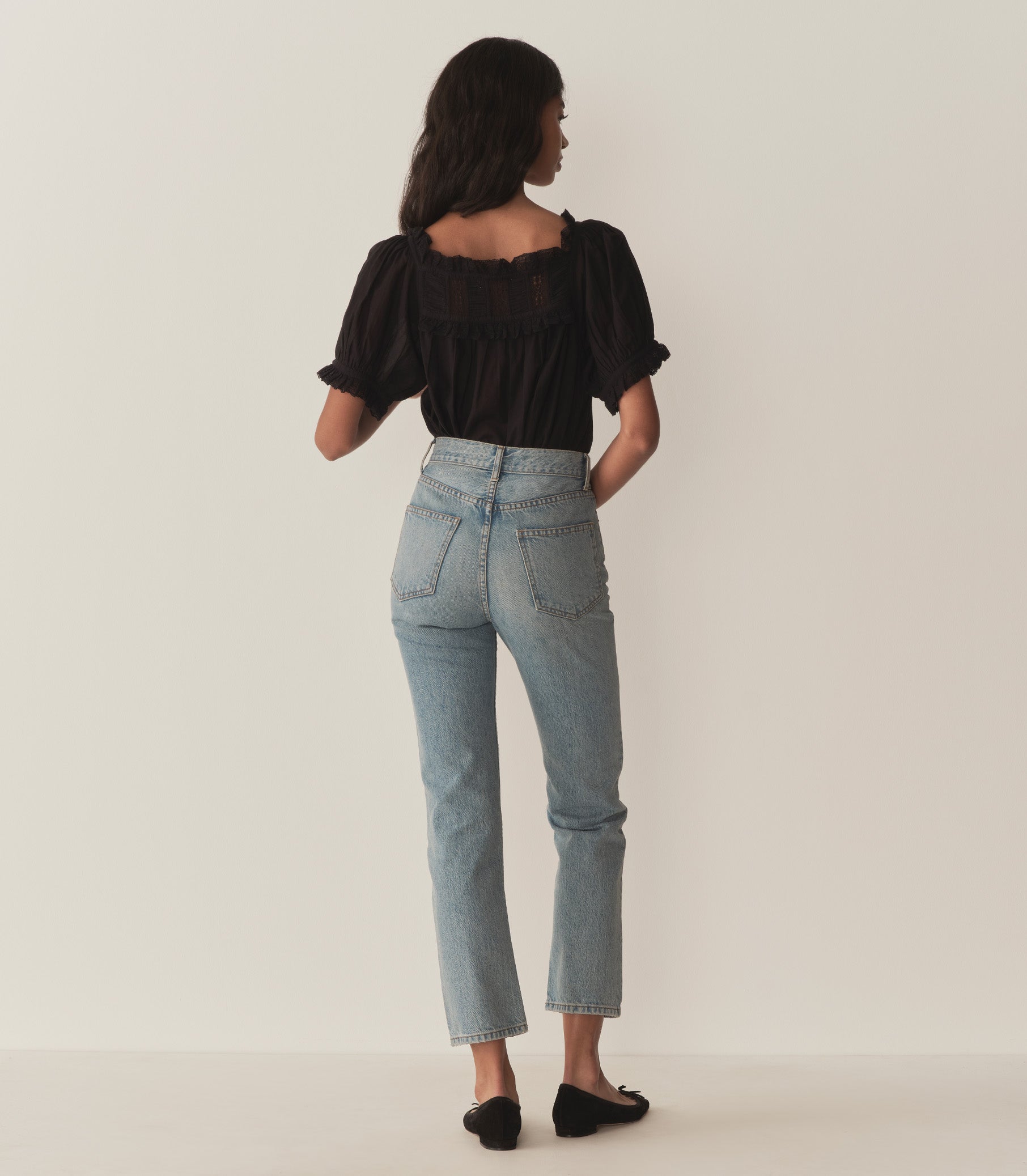 FRANCES TOP -- BLACK view 5