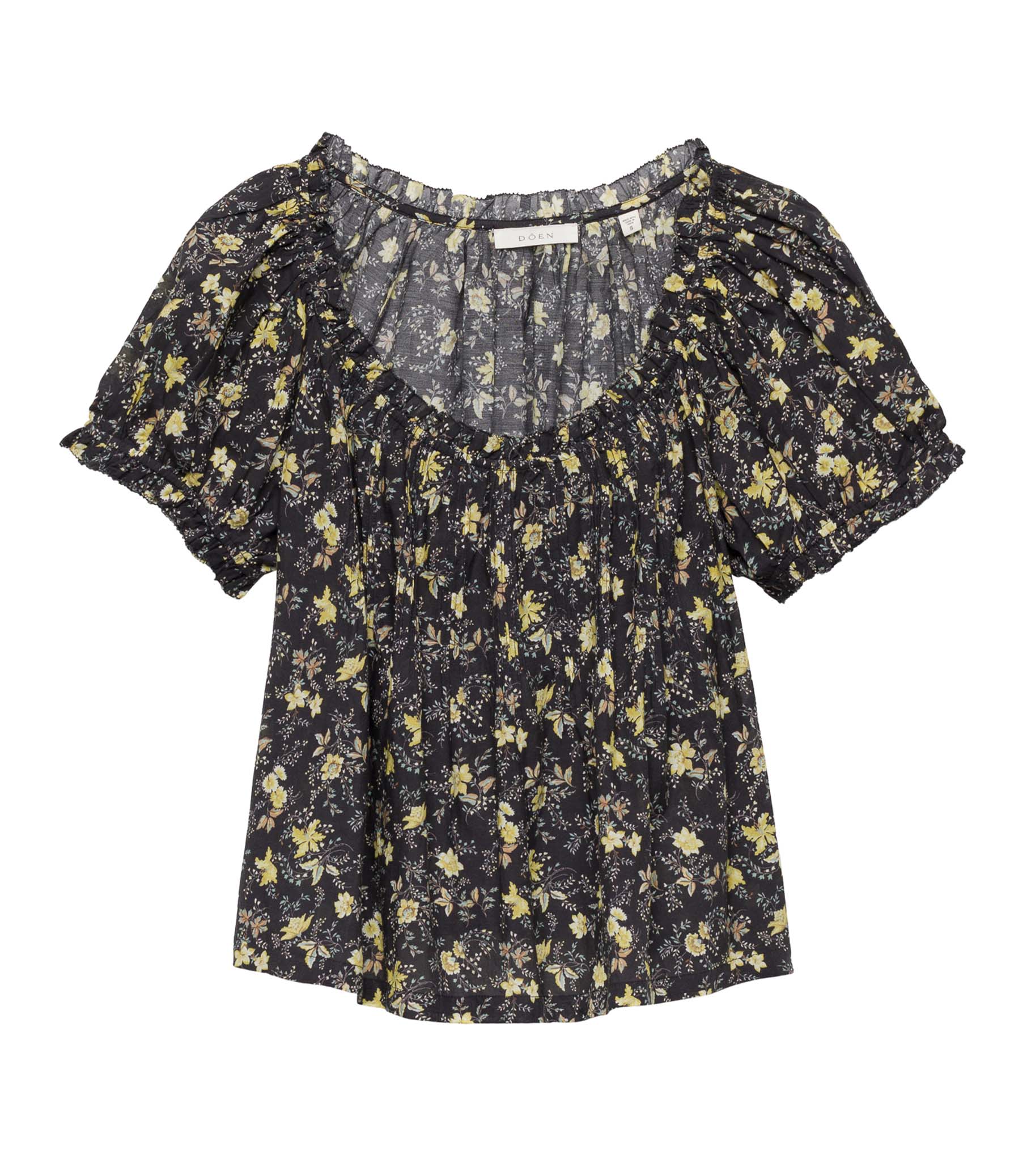 FREDERICA TOP -- NOIR WINDING BLOSSOMS view 5