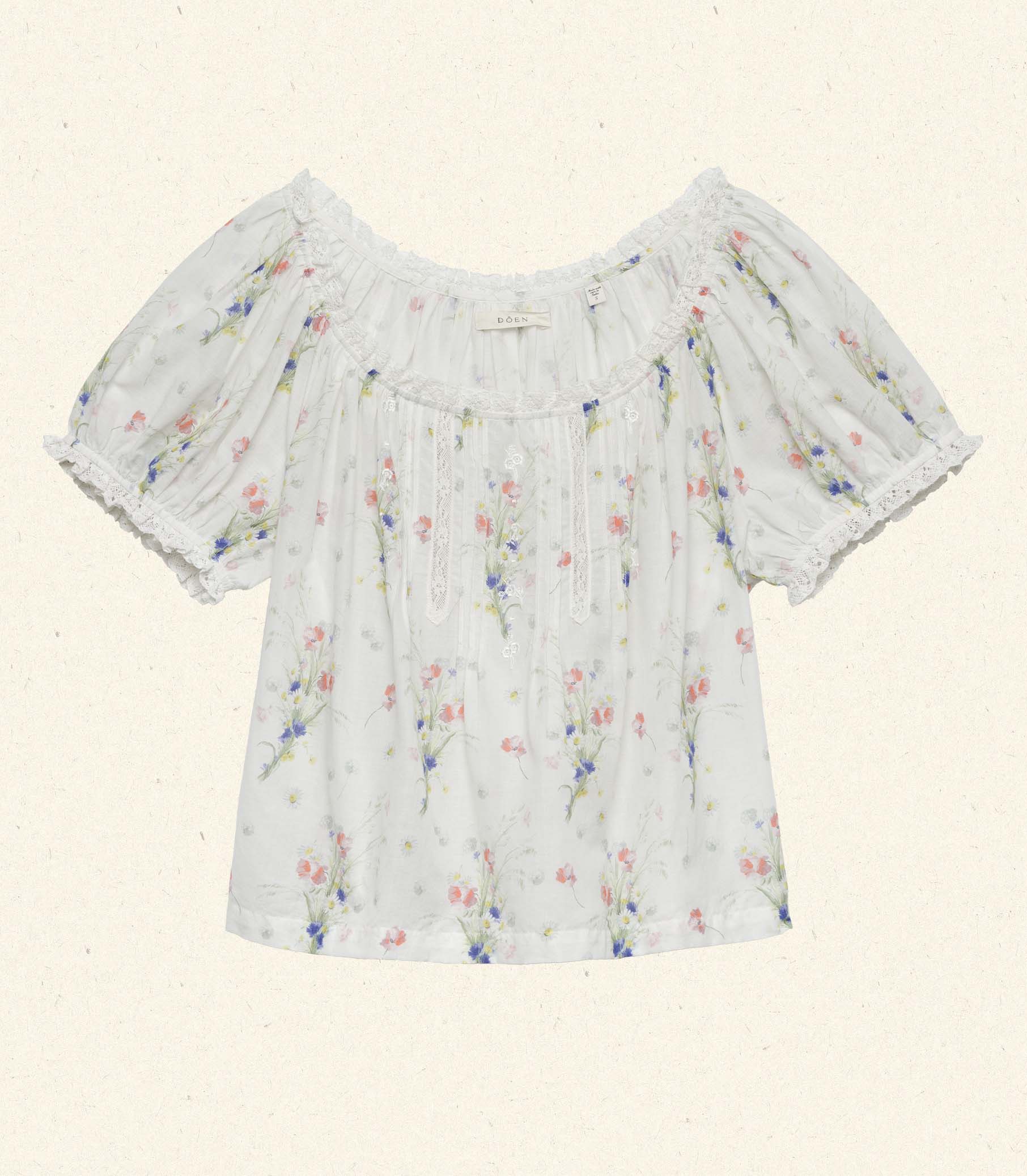 HMD -- FREDERICA TOP -- PAINTED BOUQUET view 6
